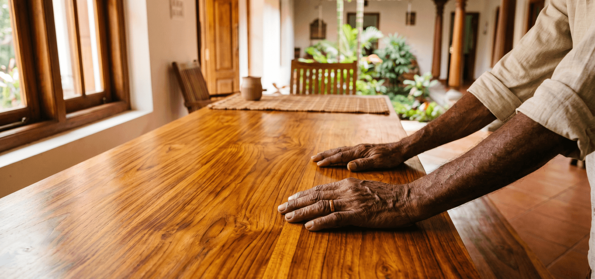 Custom Nilambur Wild Teak Furniture