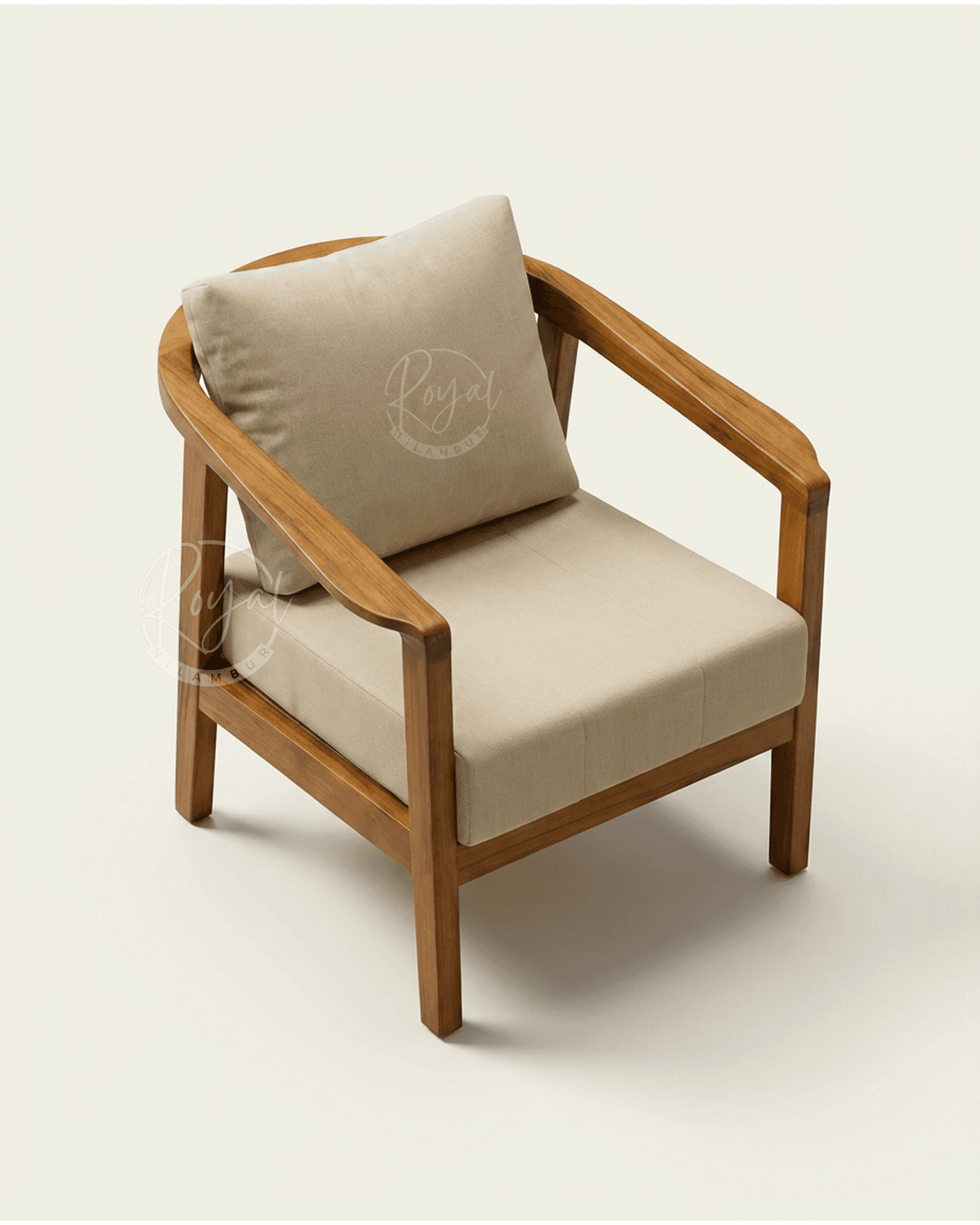 Royal Tavron Nilambur Teak Wood Sofa Set