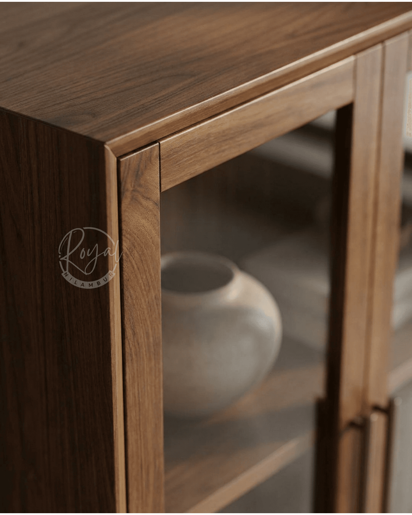Royal Trivon Nilambur Teak Wood Book Shelf