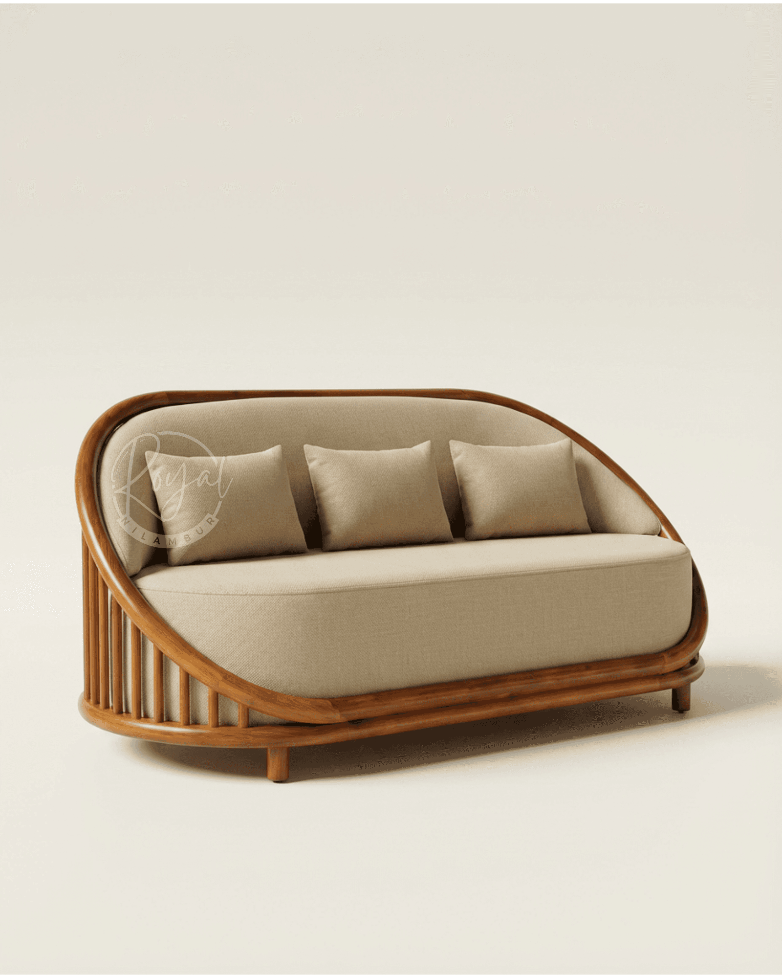 Royal Luxon Nilambur Teak Wood Sofa Set