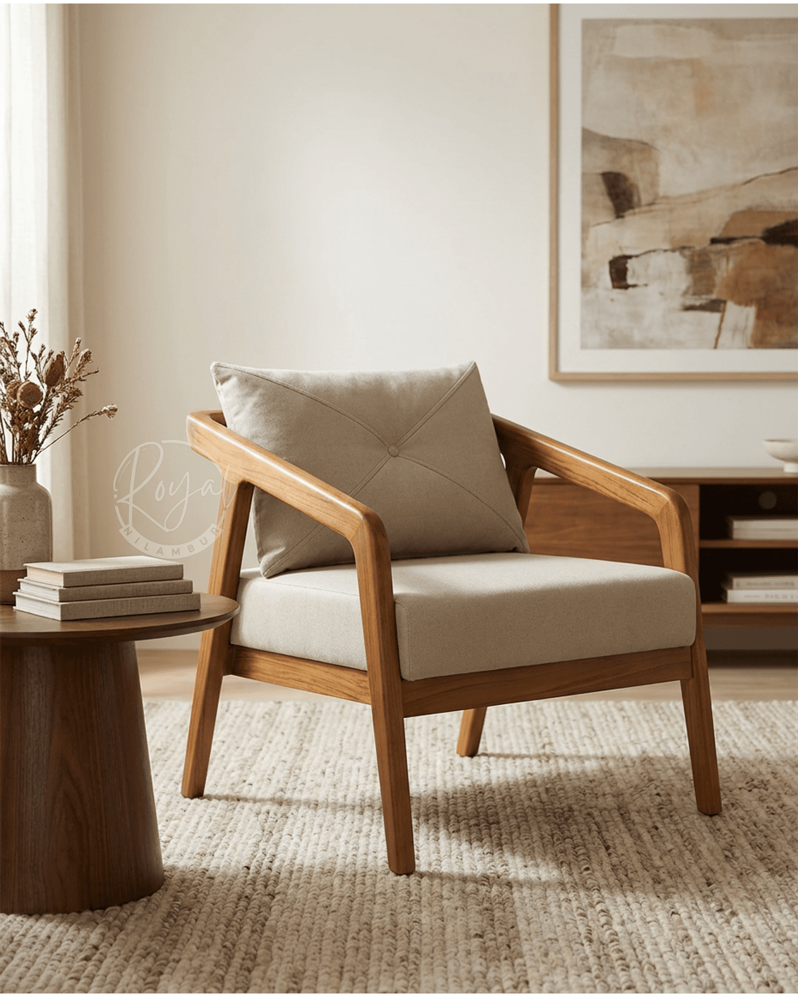 Royal Elara Nilambur Teak Wood Sofa Set