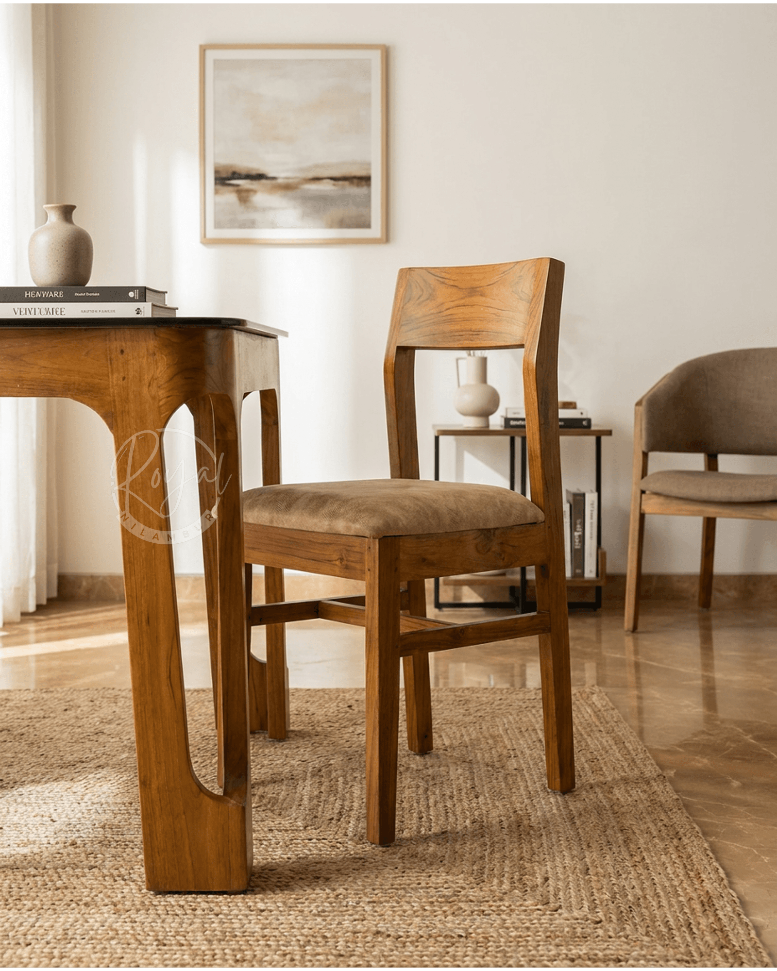 Royal Vitarana Nilambur Teak Wood Dining Table