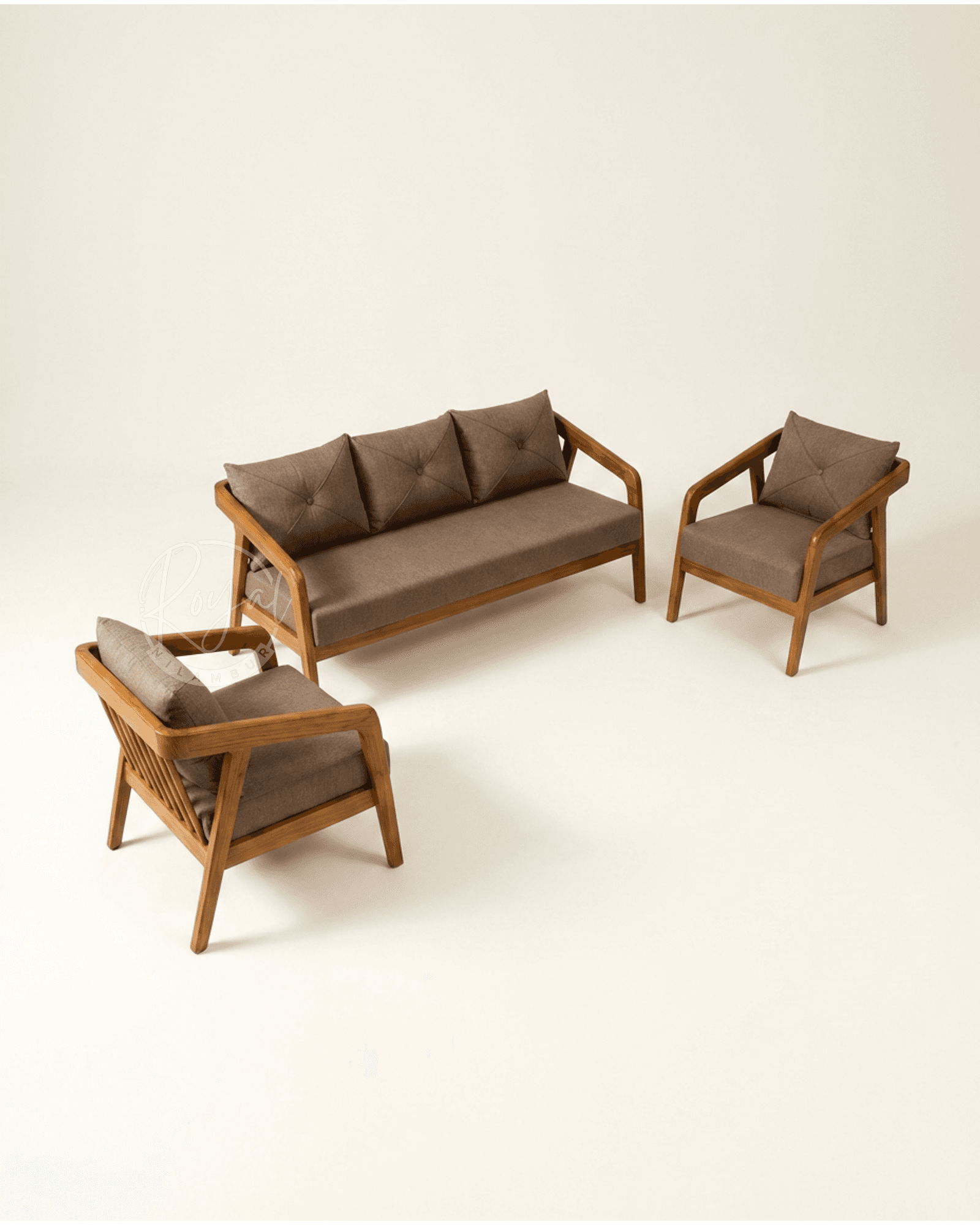 Royal Elara Nilambur Teak Wood Sofa Set