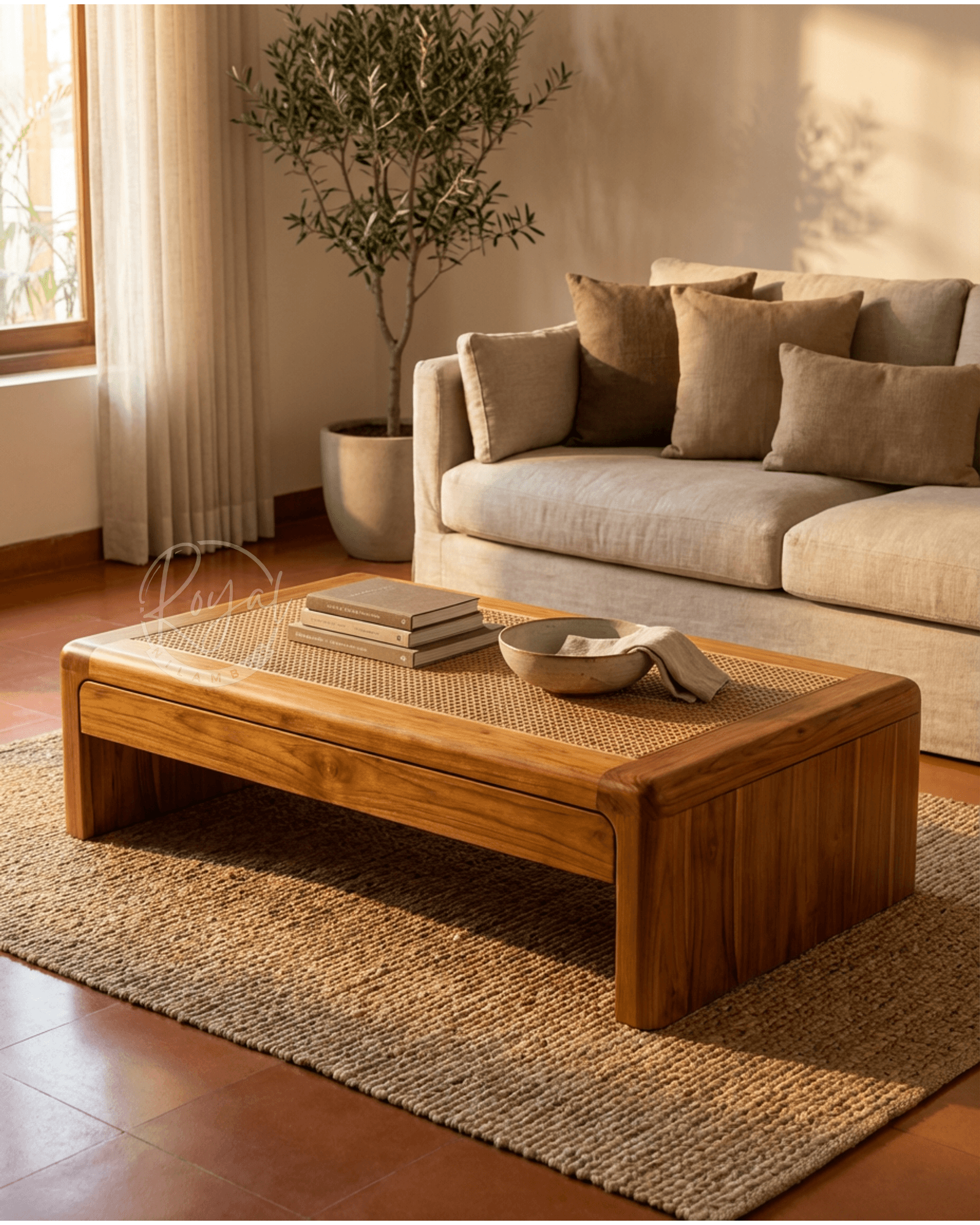 Royal Nilux Nilambur Teak Wood Coffee Table