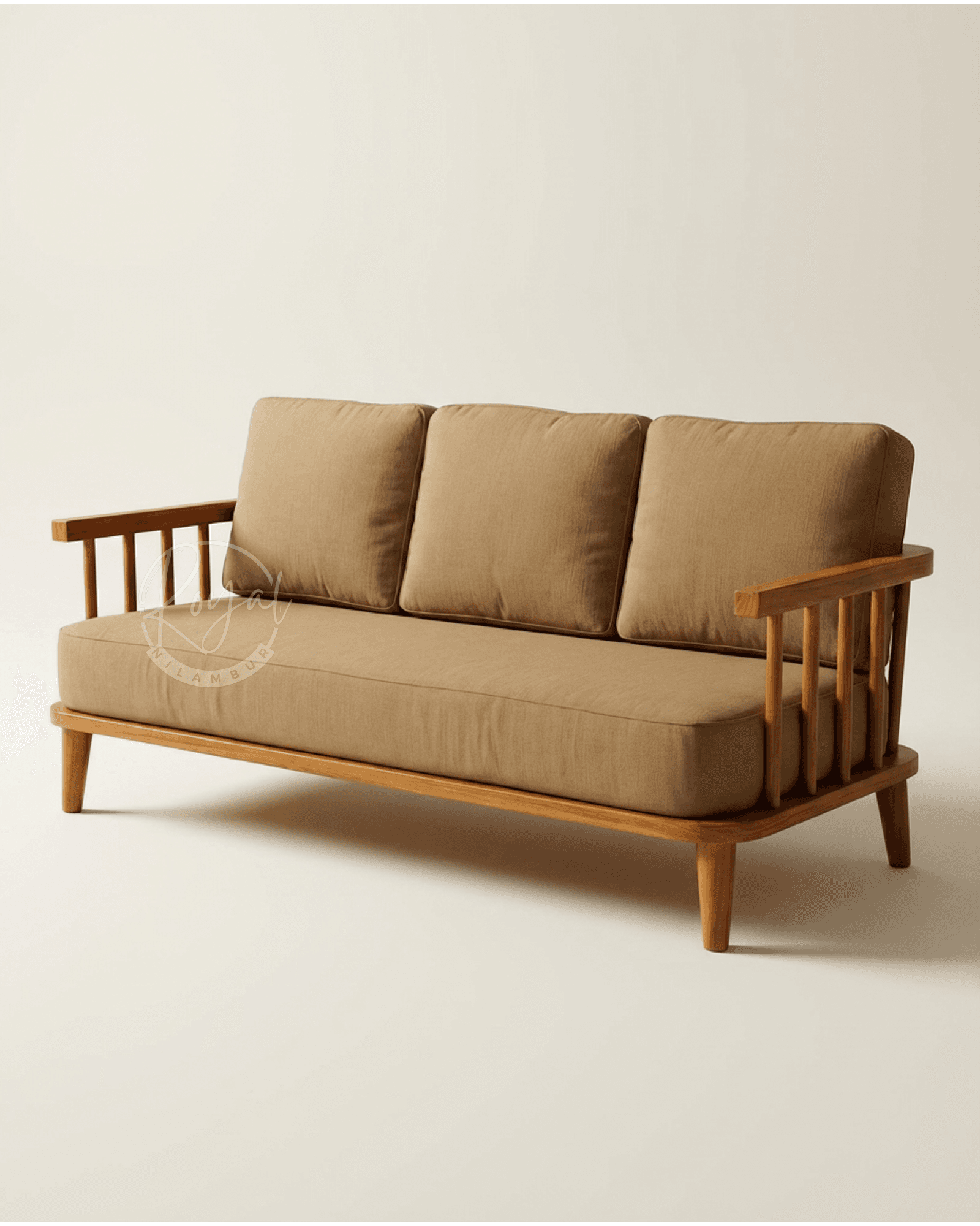 Royal Elvorn Nilambur Teak Wood Sofa Set