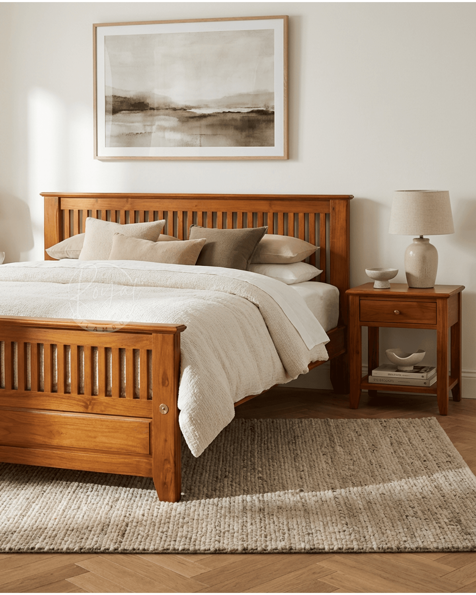 Royal Nidra Nilambur Teak Wood Bed Cot
