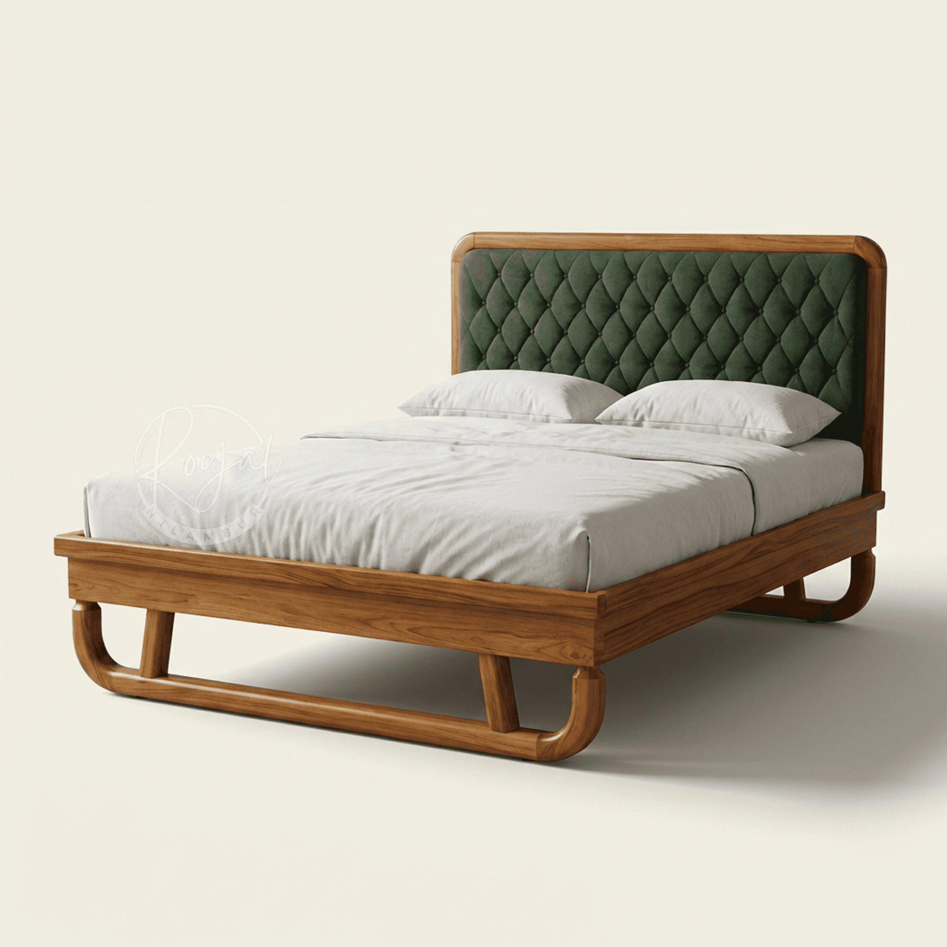 Royal Auryx Nilambur Teak Wood Cot