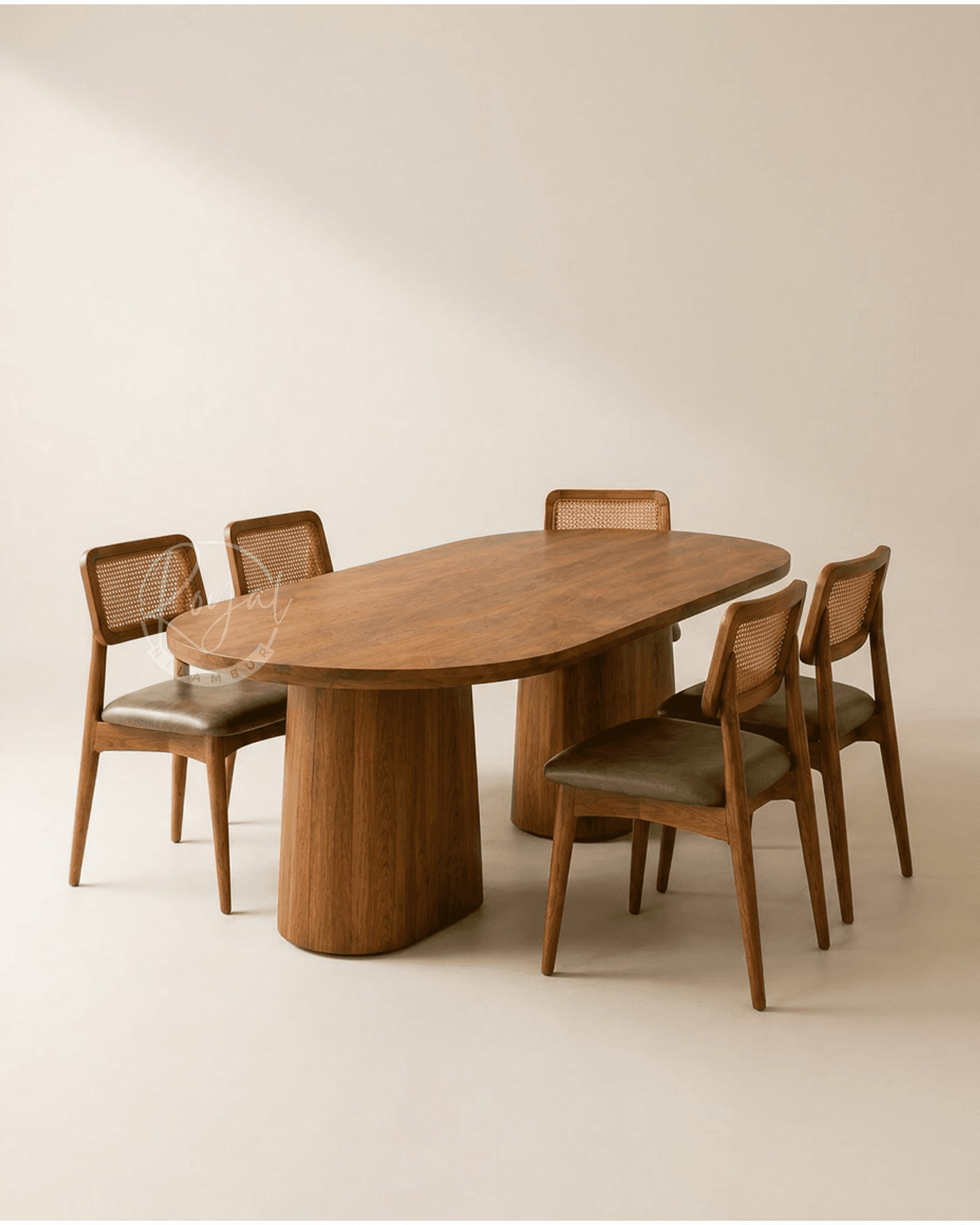 Royal Elara Nilambur Teak Wood Dining Set