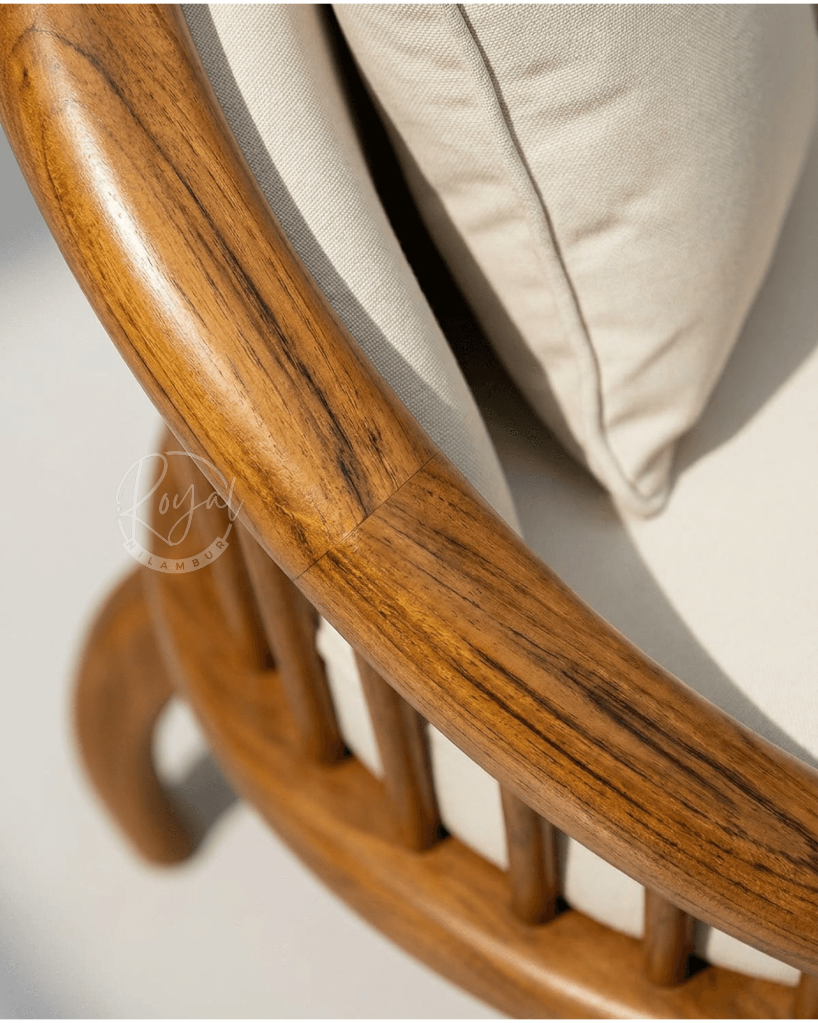 Royal Elantra Nilambur Teak Wood Sofa Set