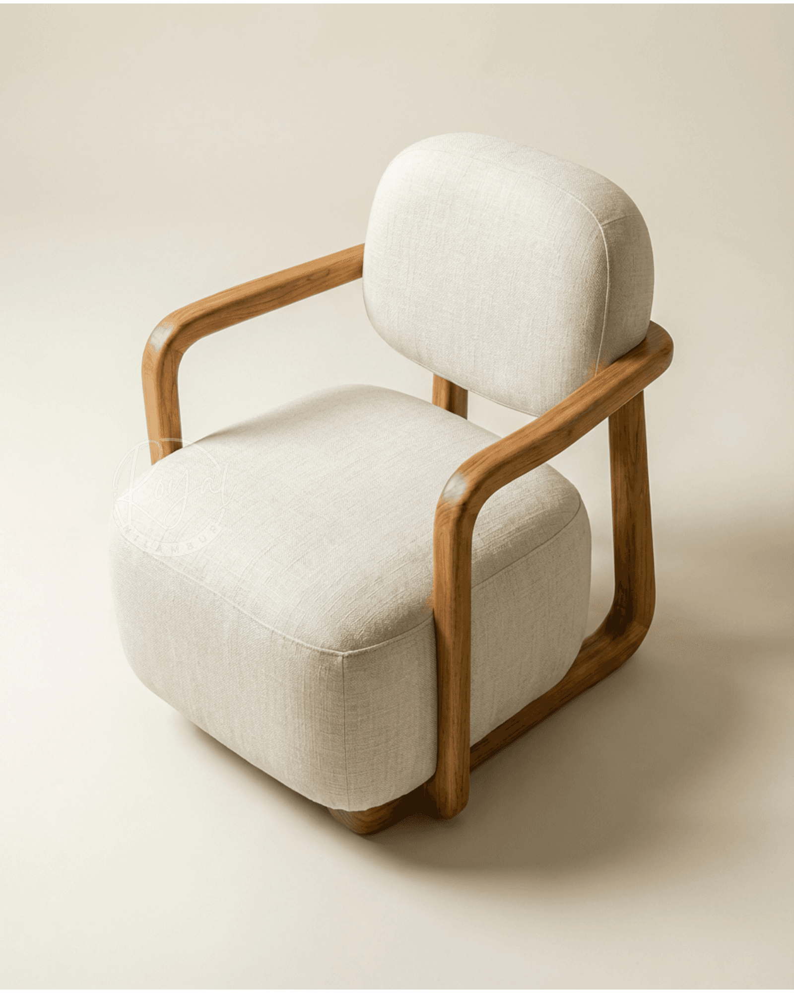 Royal Tharyn Nilambur Teak Wood Armchair