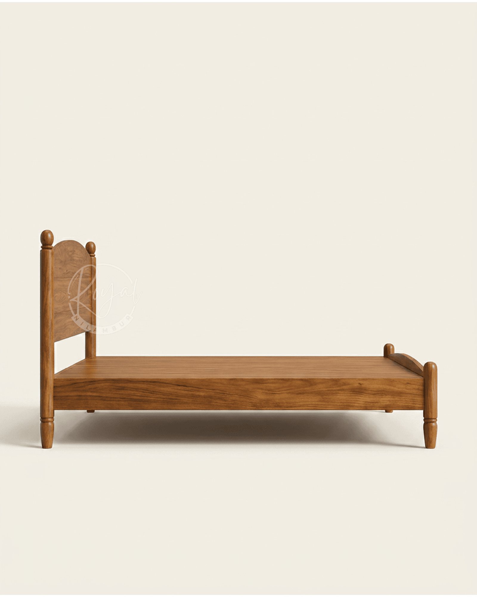 Royal Vanya Nilambur Teak Wood Bed Cot