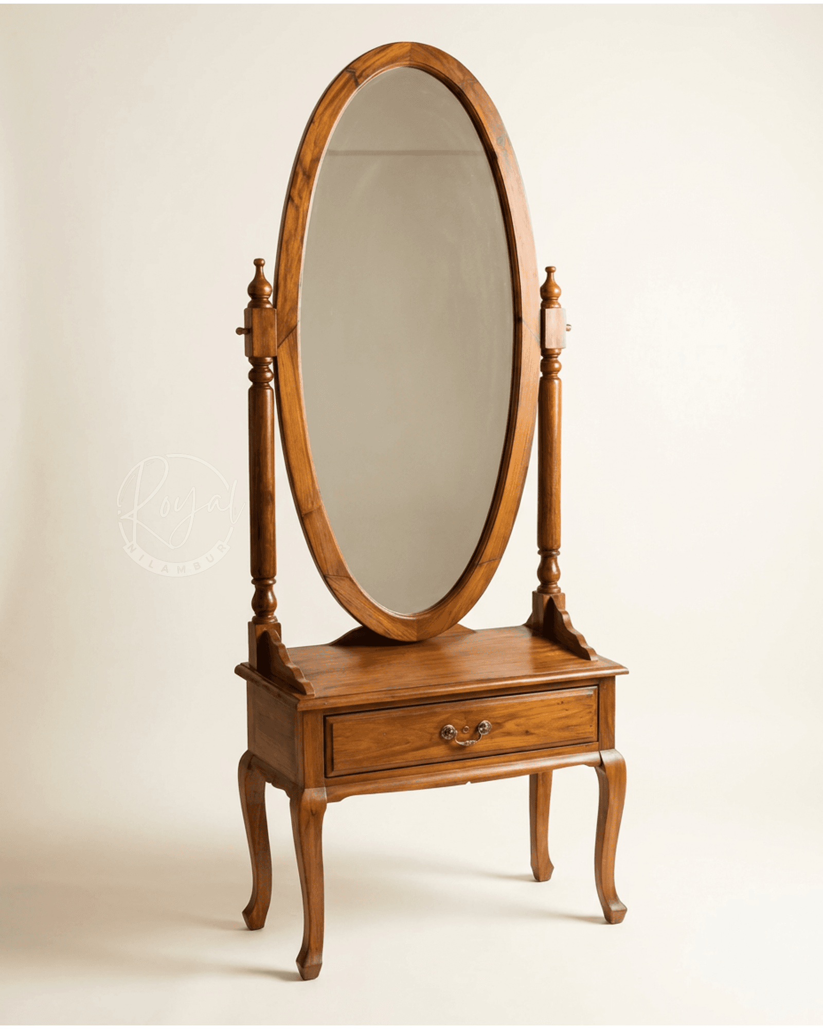 Royal Darpana Nilambur Teak Wood Dressing Table