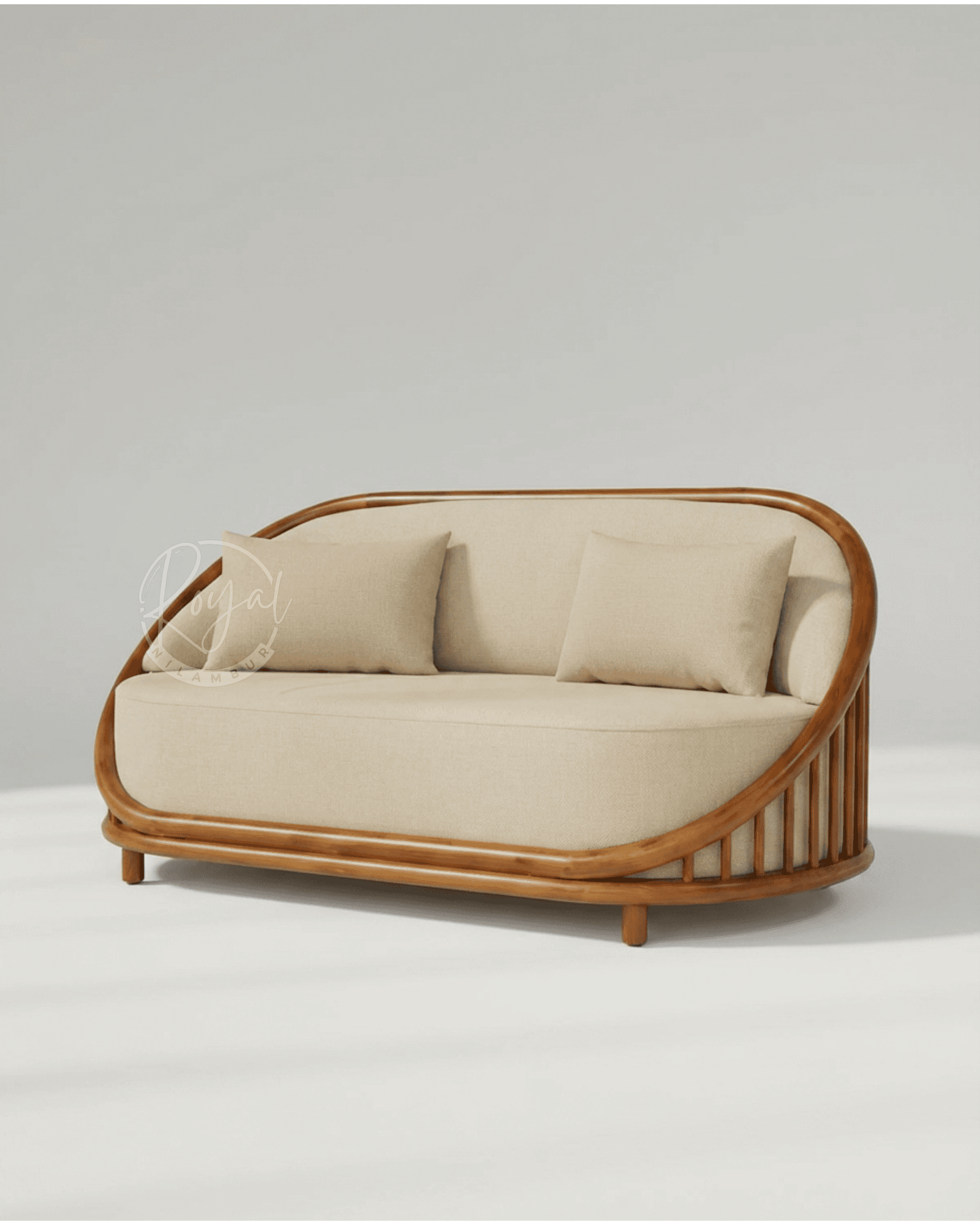 Royal Luxon Nilambur Teak Wood Sofa Set