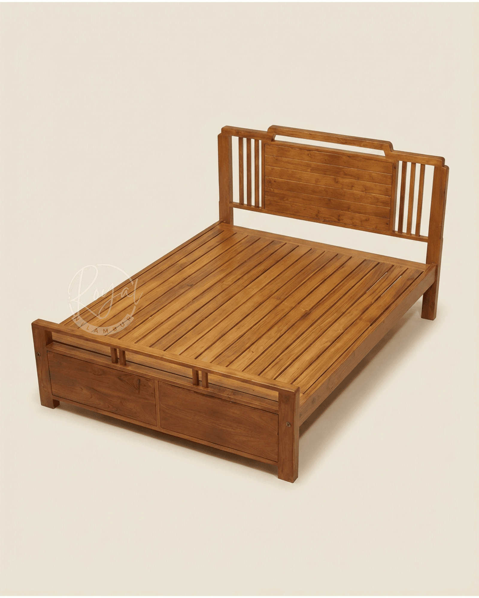 Royal Arsh Nilambur Teak Wood Cot