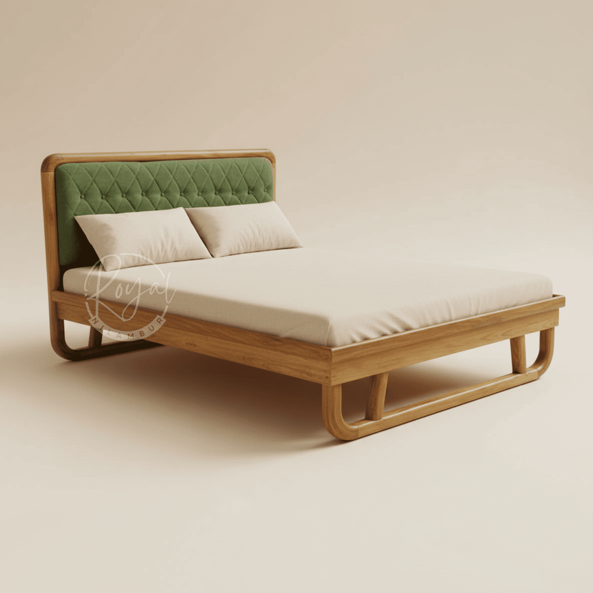 Royal Auryx Nilambur Teak Wood Cot