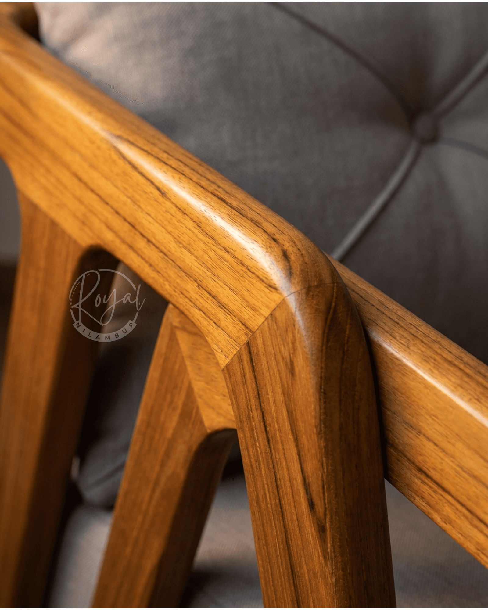 Royal Elara Nilambur Teak Wood Sofa Set