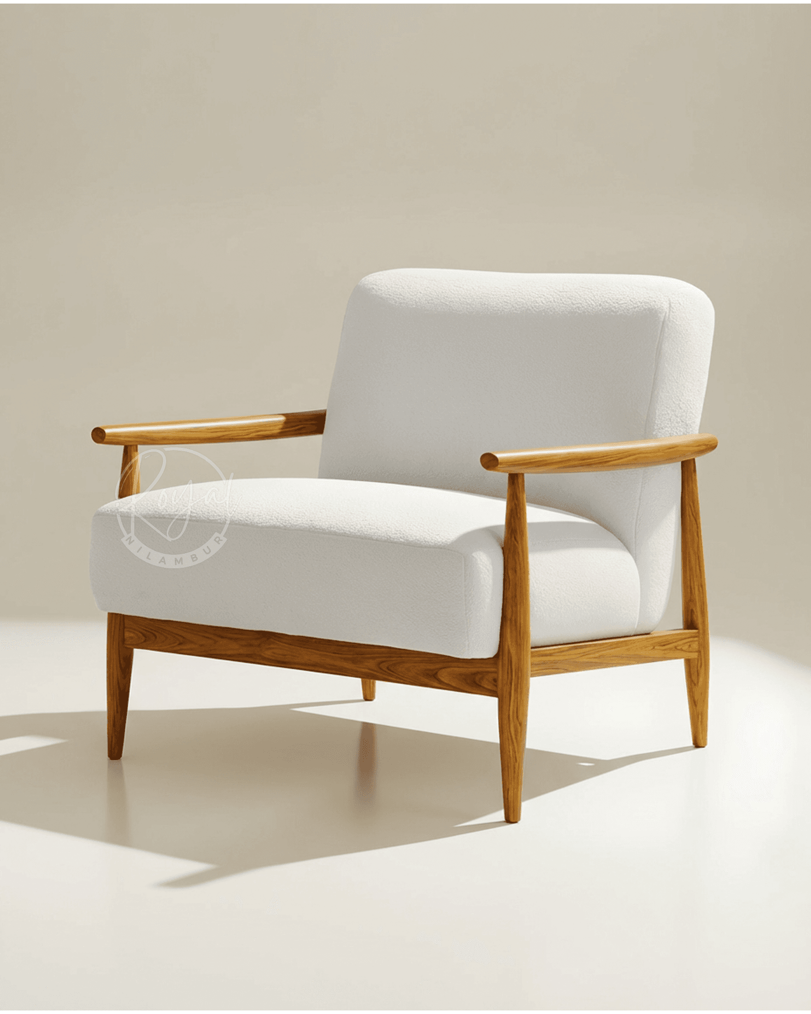 Royal Loryn Nilambur Teak Wood Armchair