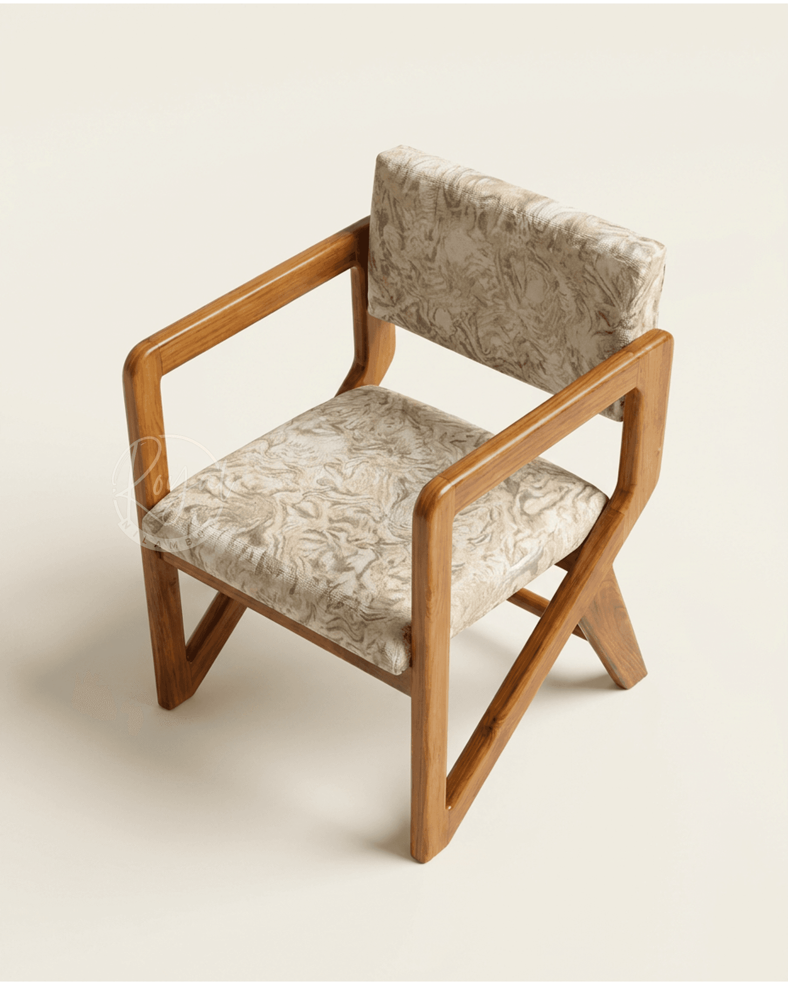Royal Caelor Nilambur Teak Wood Arm Chair