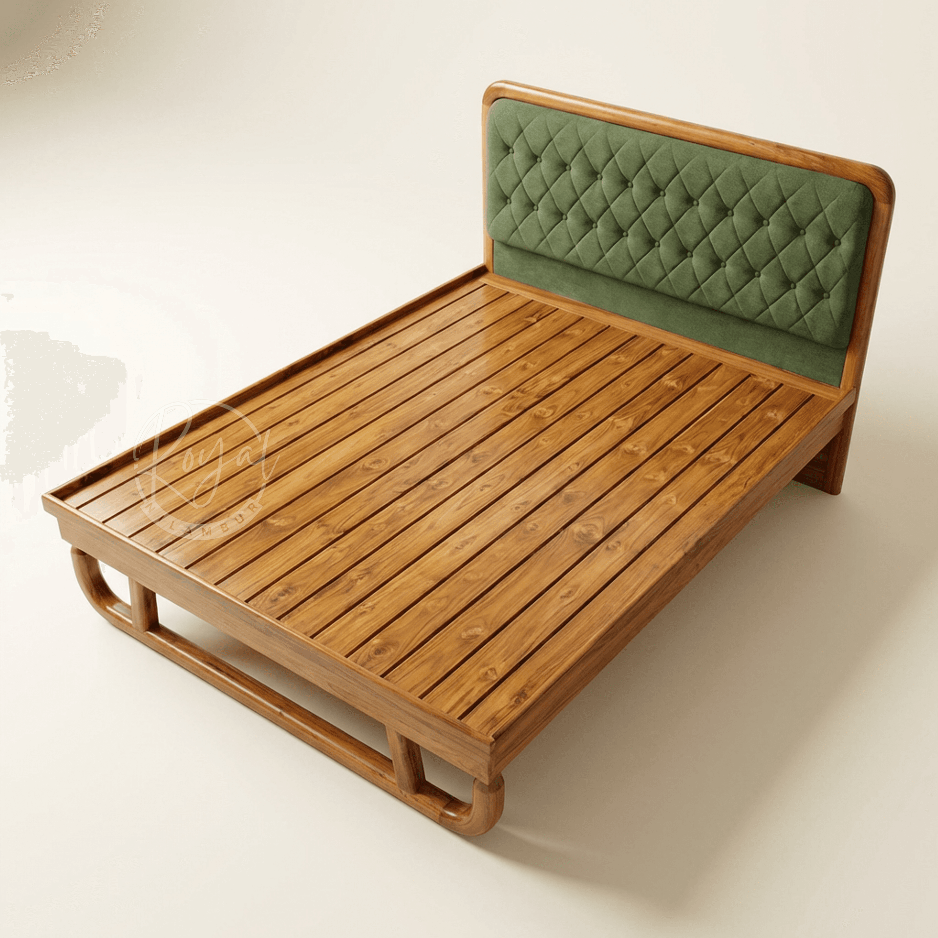 Royal Auryx Nilambur Teak Wood Cot