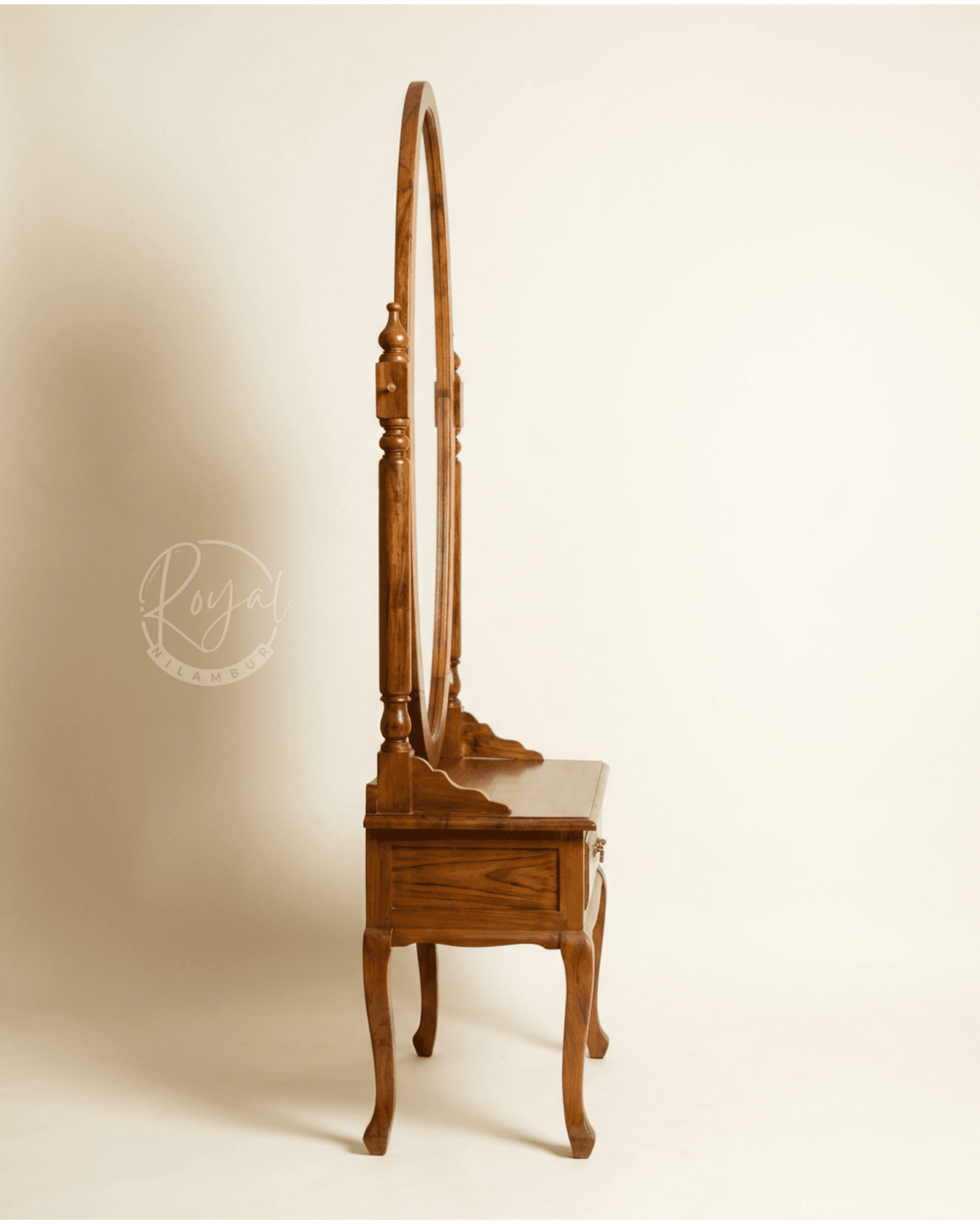 Royal Darpana Nilambur Teak Wood Dressing Table