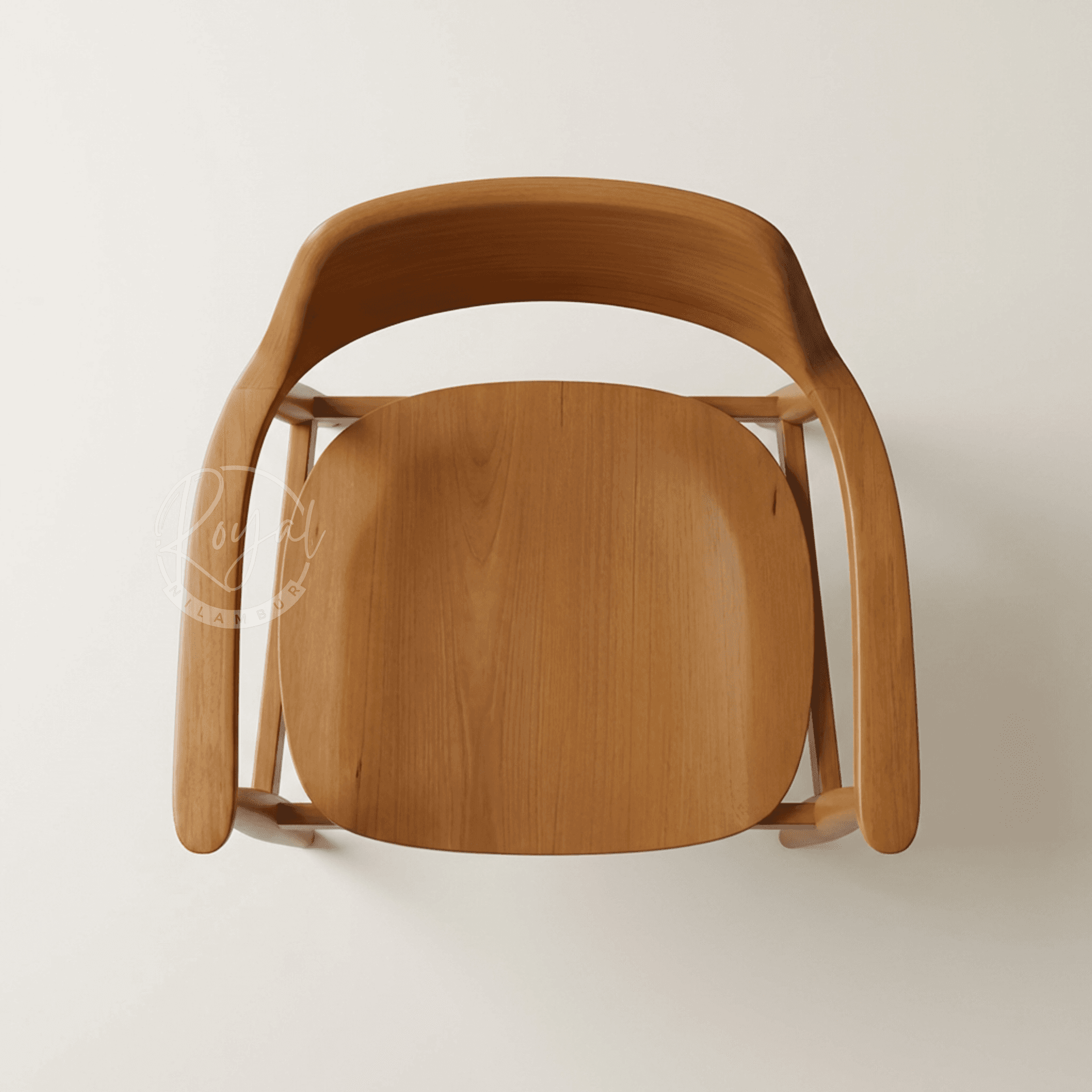 Royal Aarvix Nilambur Teak Wood Armchair