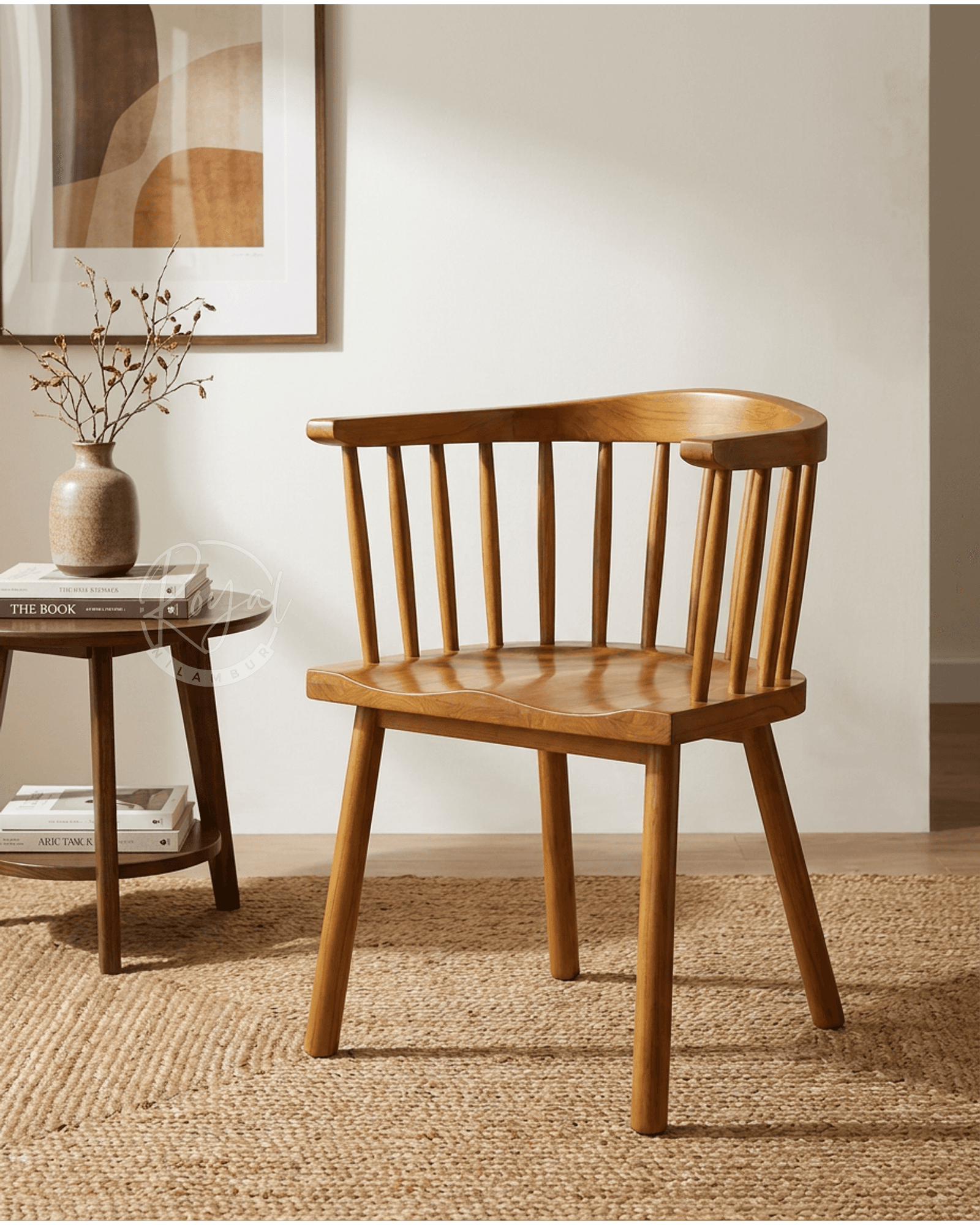 Royal Alaya Nilambur Teak Wood Arm Chair