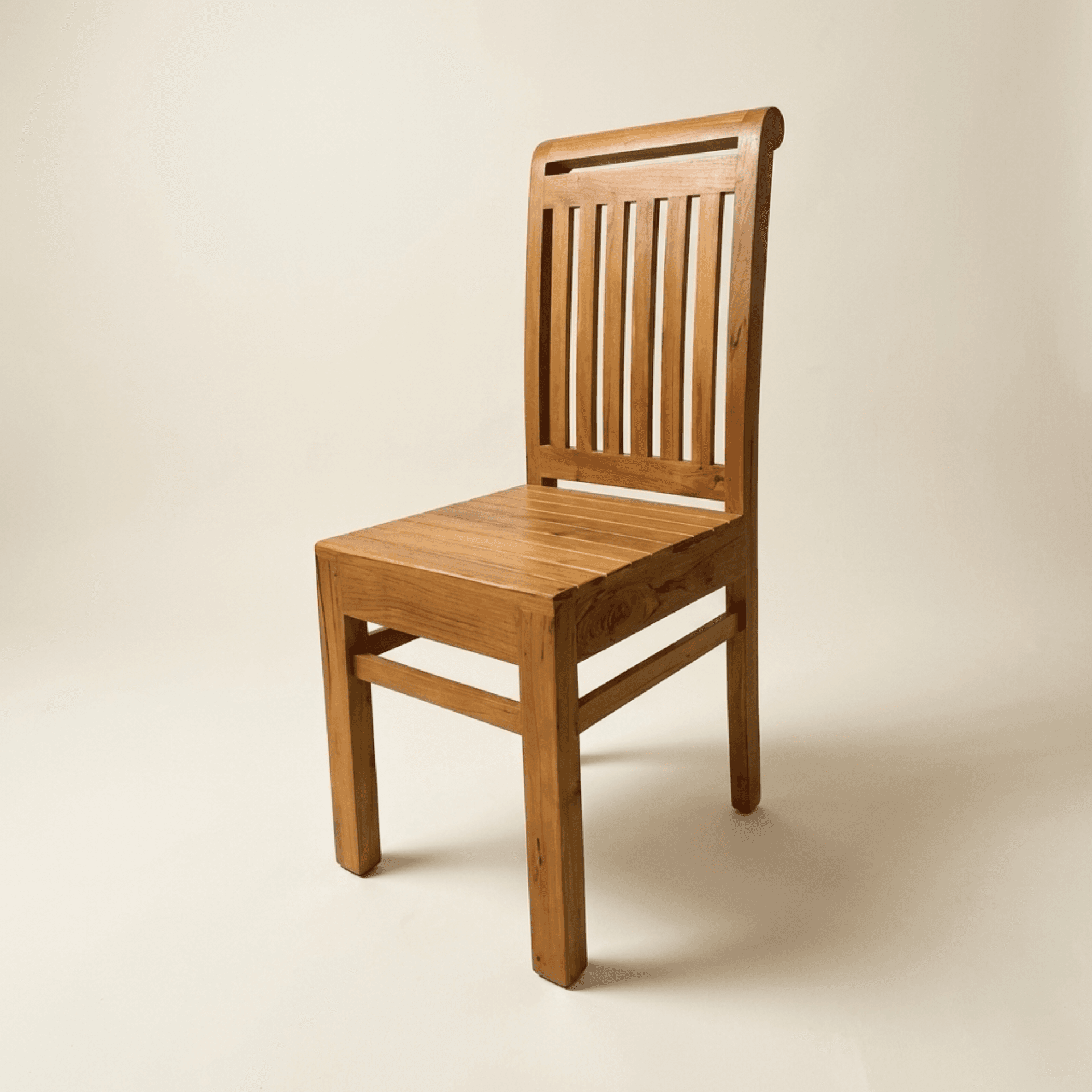 Royal Aakriti Nilambur Teak Wooden Dining Chair