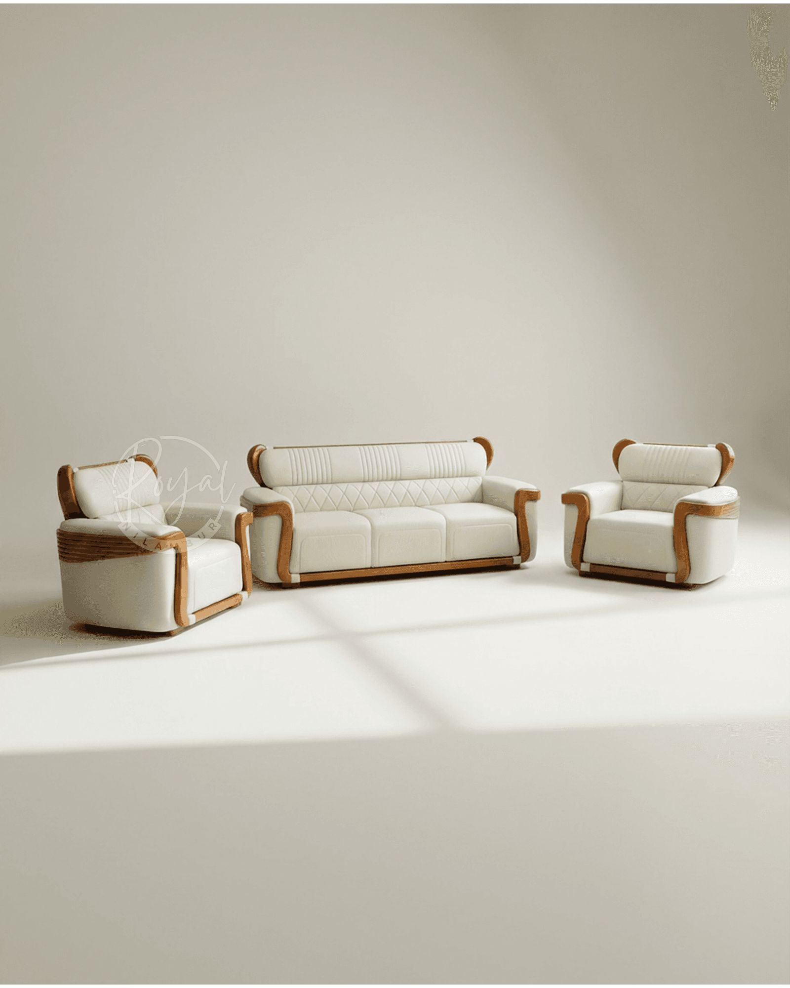 Royal Nirvix Nilambur Teak Wood Sofa Set