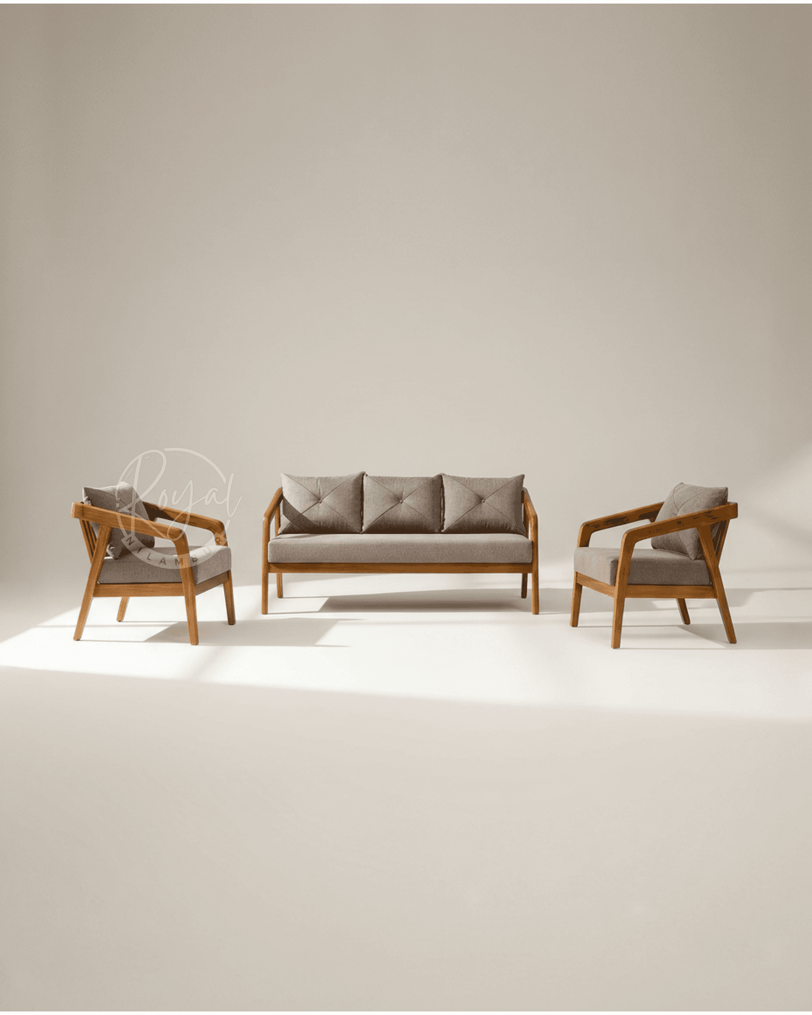 Royal Elara Nilambur Teak Wood Sofa Set