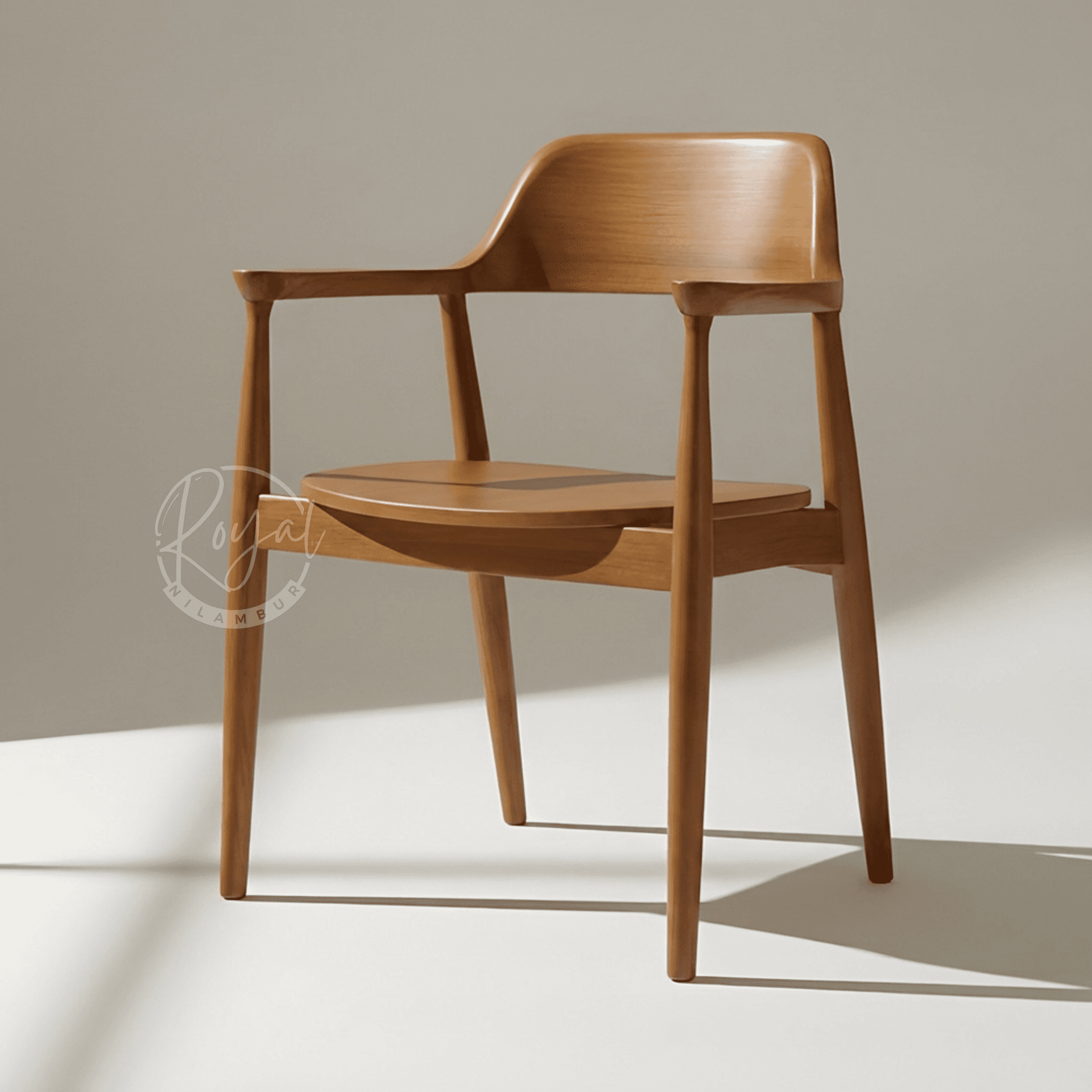 Royal Aarvix Nilambur Teak Wood Armchair
