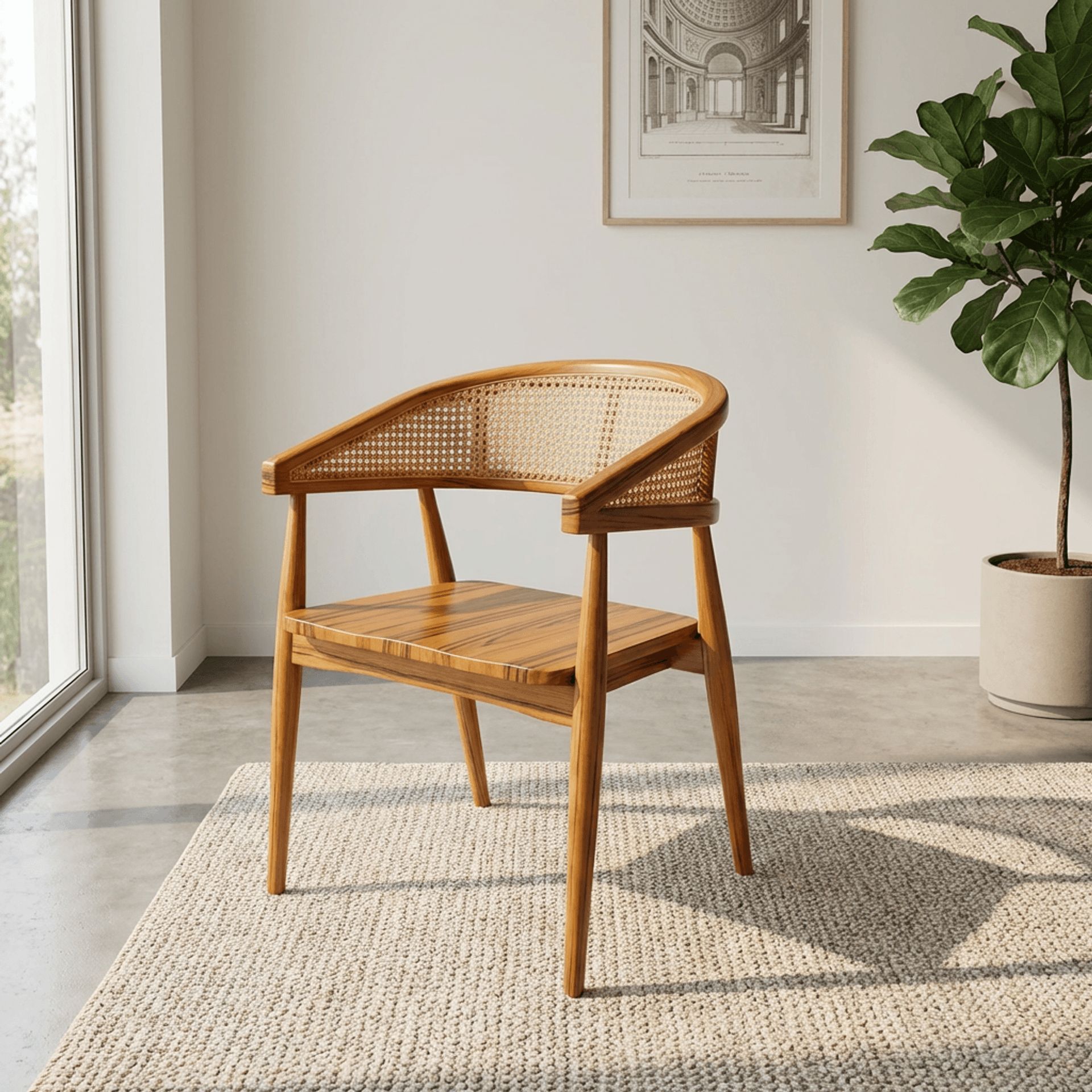 Royal Saren Nilambur Teak Chair