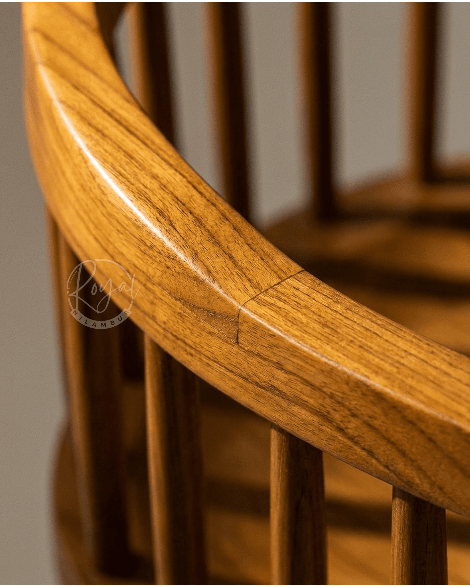 Royal Alaya Nilambur Teak Wood Arm Chair