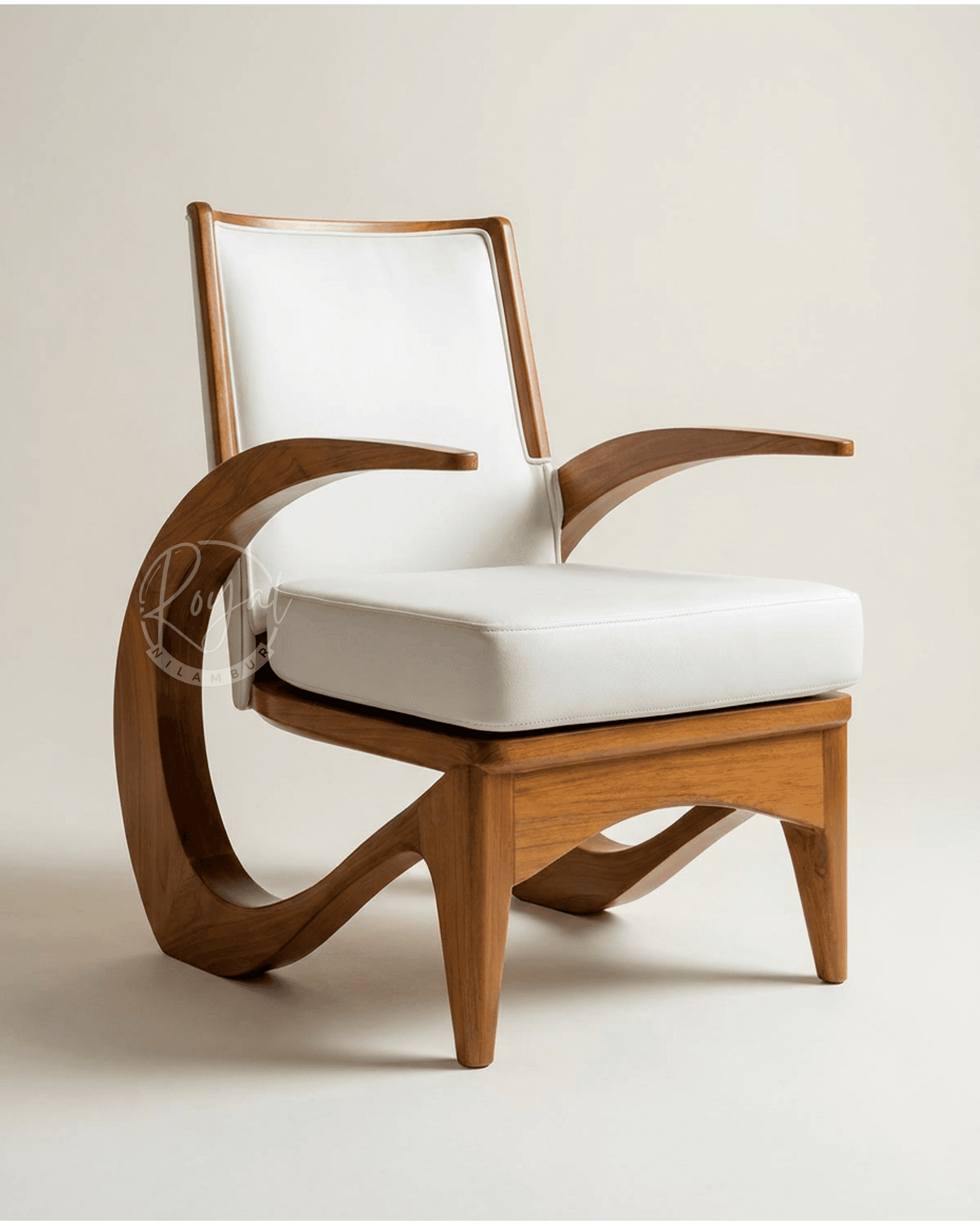 Royal Loryn Nilambur Teak Wood Arm Chair