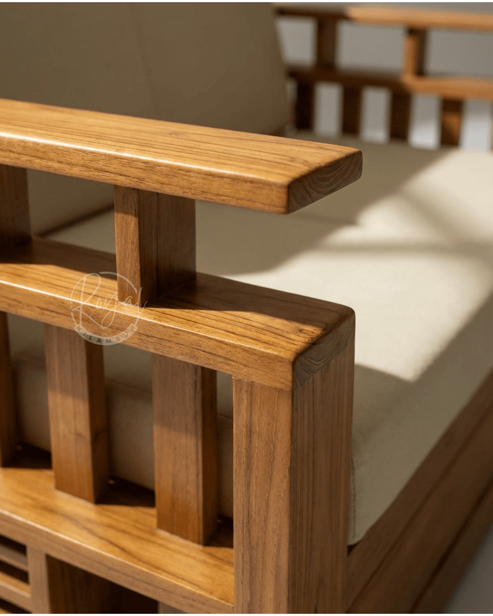 Royal Adrika Nilambur Teak Wood Sofa Set