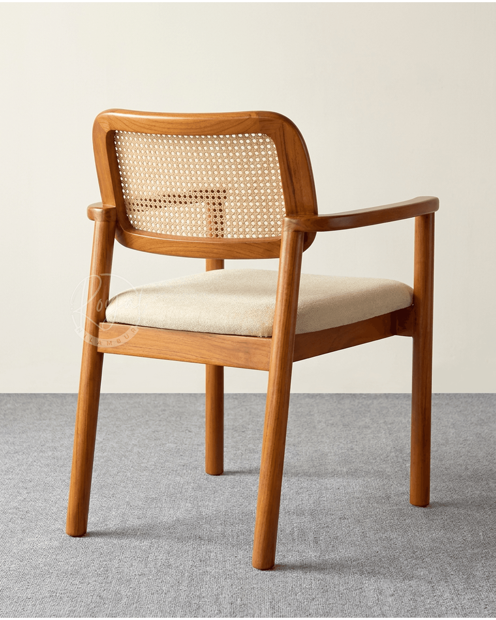 Royal Aarohi Nilambur Teak Wood dining Chair