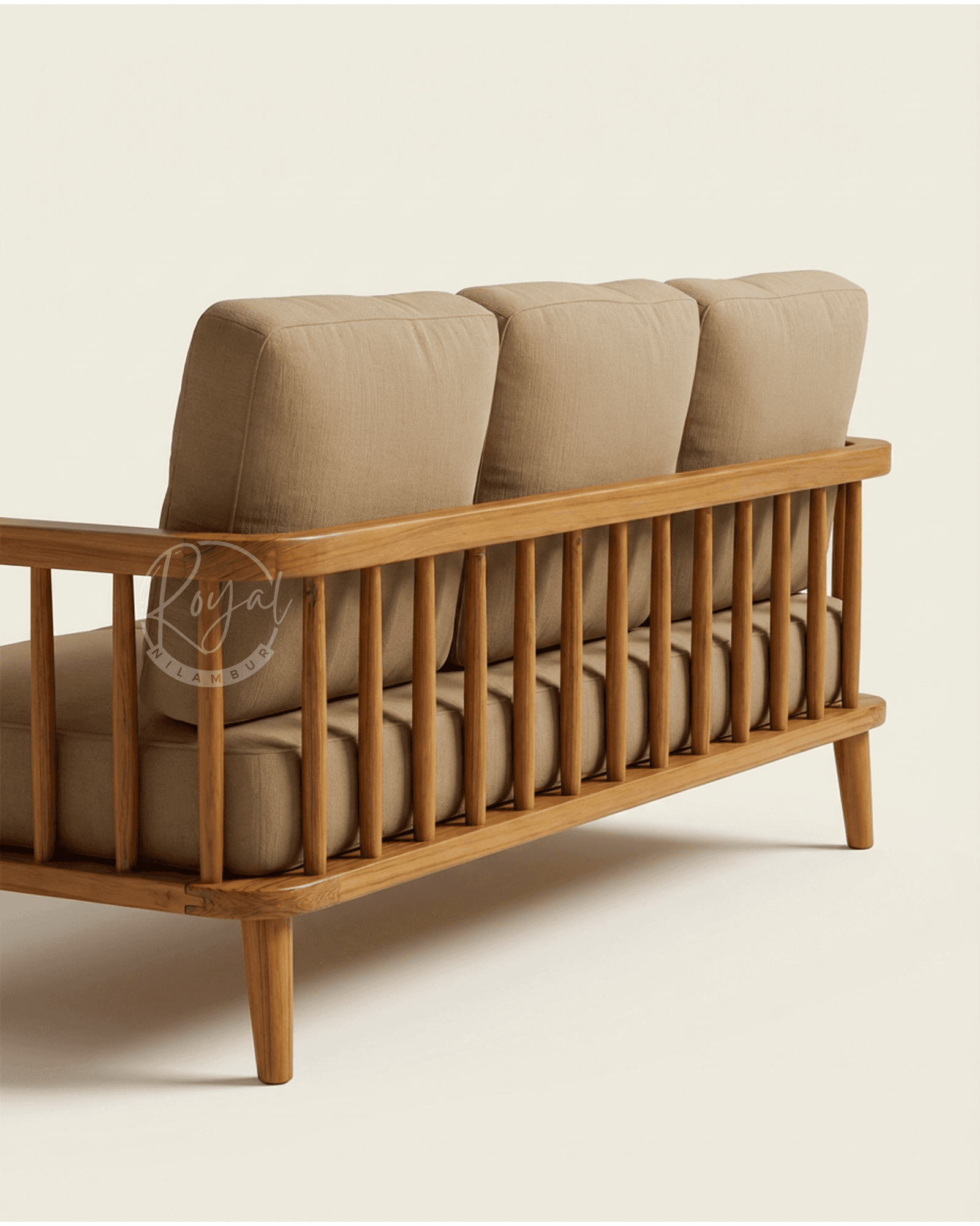 Royal Elvorn Nilambur Teak Wood Sofa Set