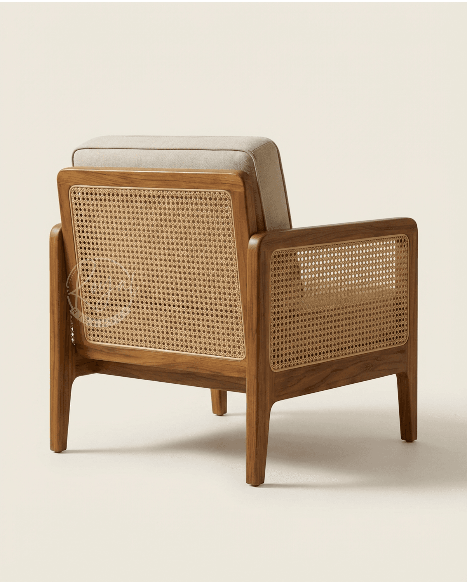 Royal Teakane Teak Wooden Cane Sofa Set