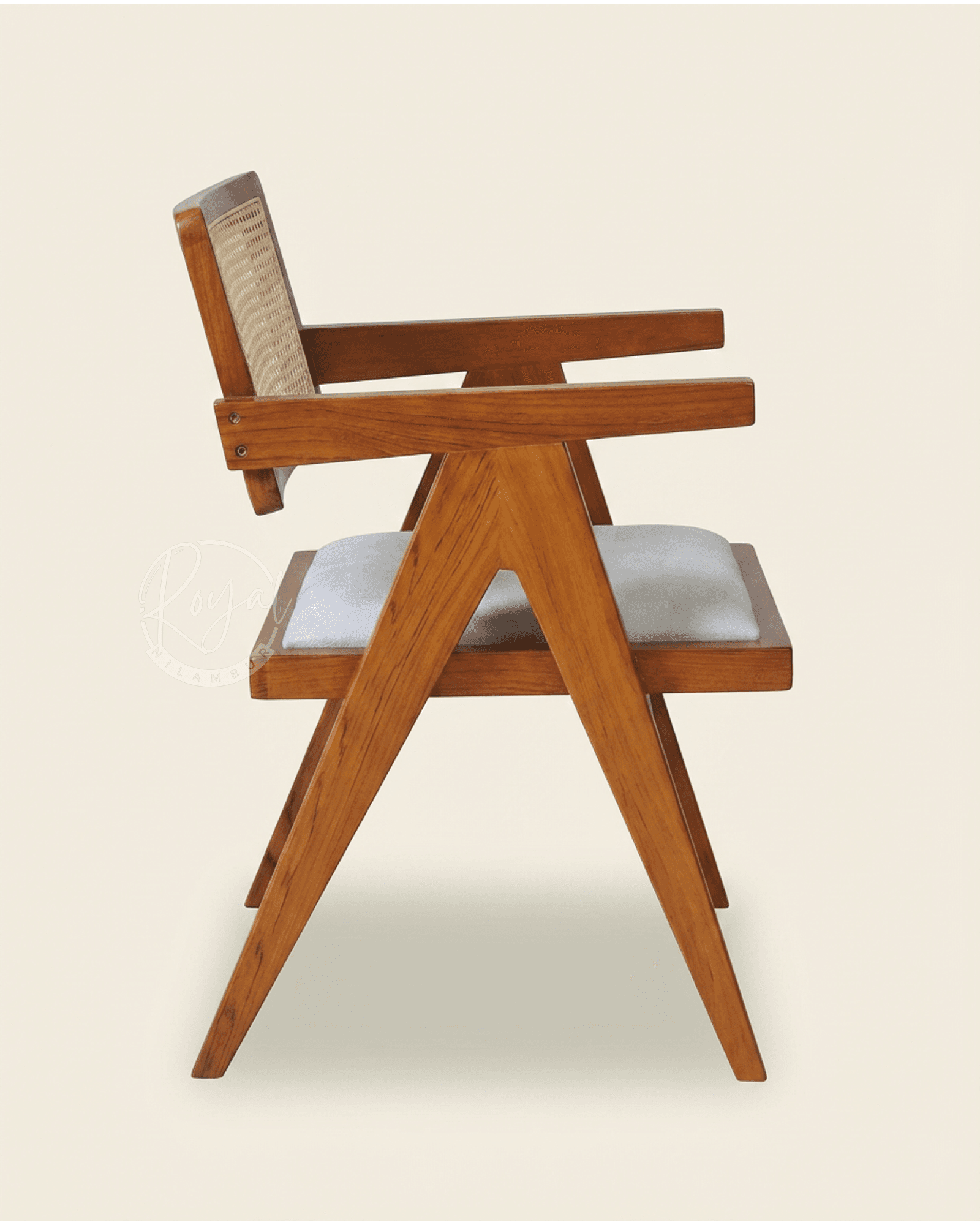 Royal Teakon Nilambur Teak Chair