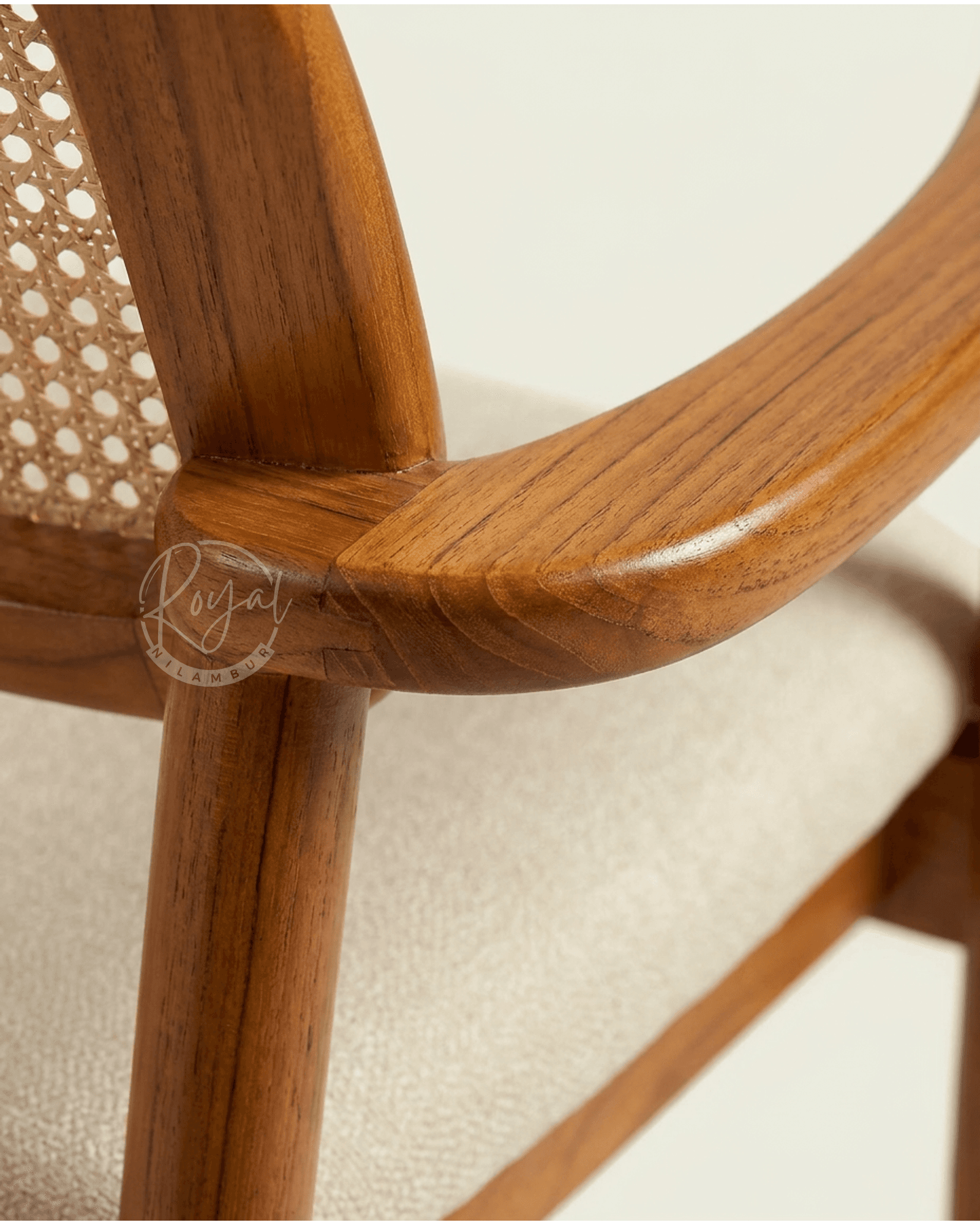 Royal Aarohi Nilambur Teak Wood dining Chair