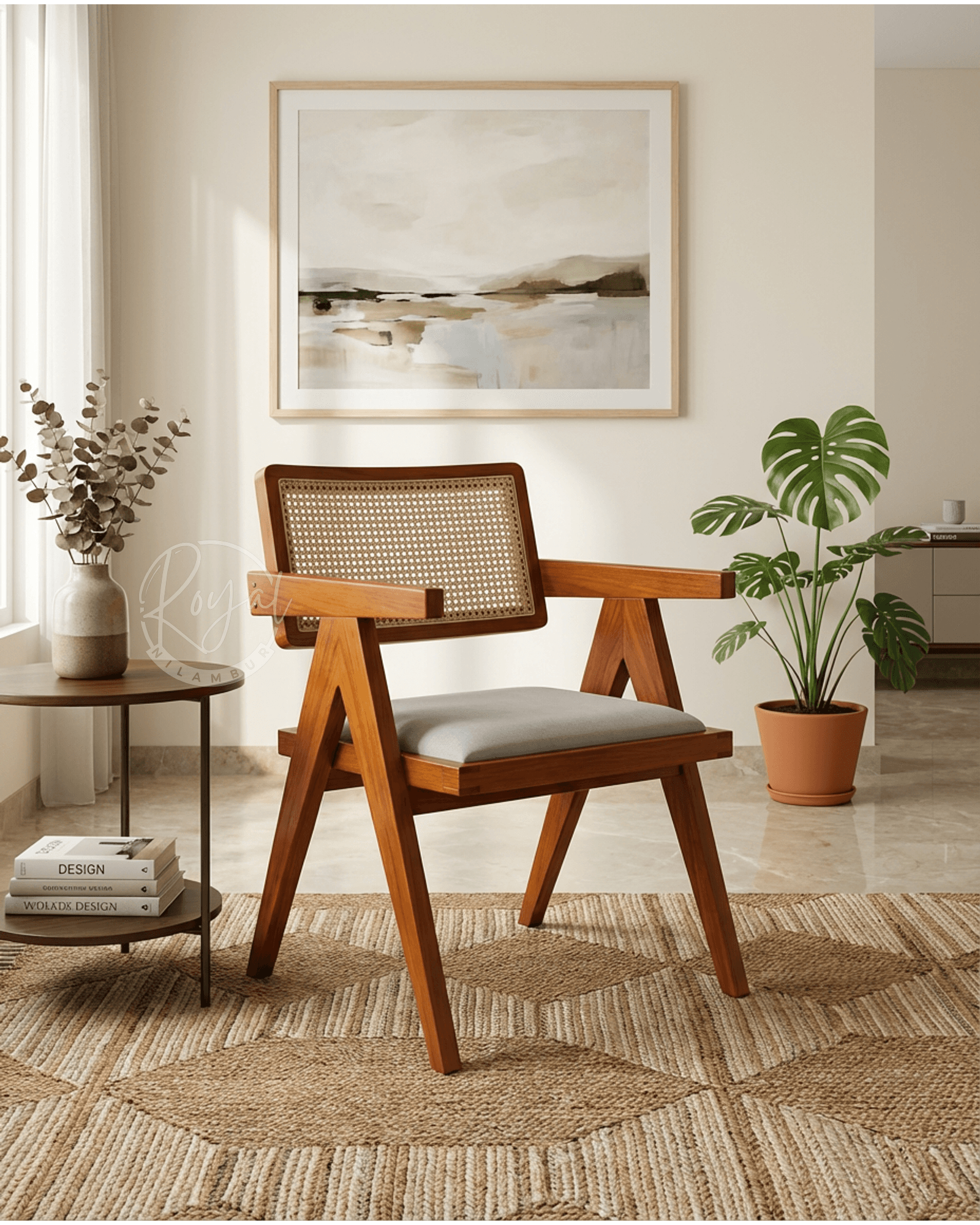 Royal Teakon Nilambur Teak Chair