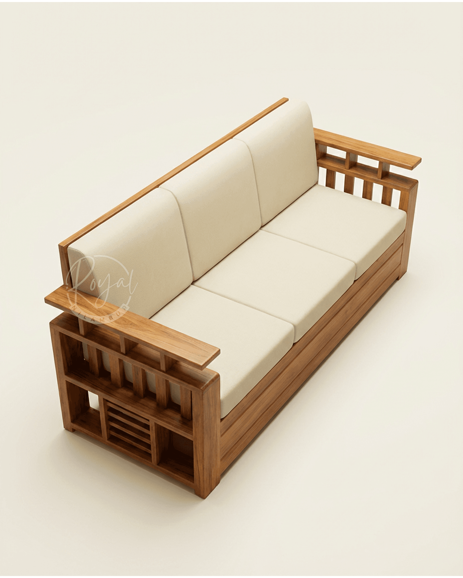 Royal Adrika Nilambur Teak Wood Sofa Set
