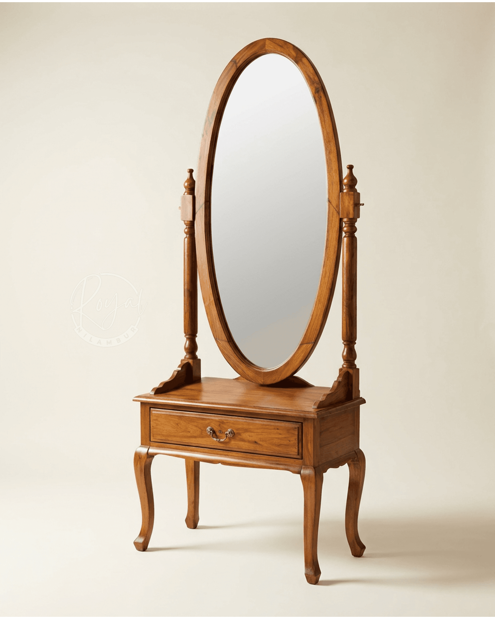 Royal Darpana Nilambur Teak Wood Dressing Table