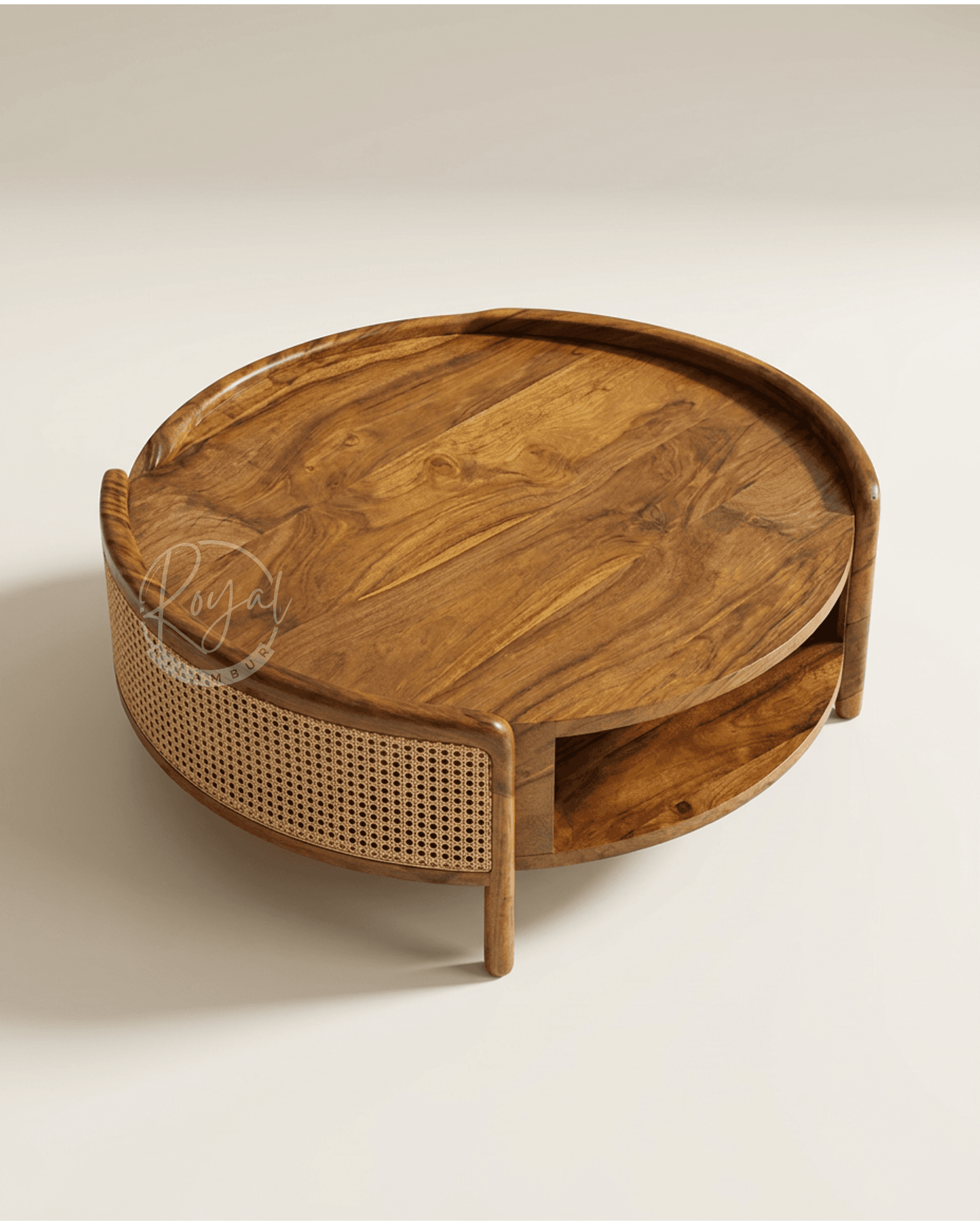 Royal Venyx Nilambur Teak Wood Coffee Table