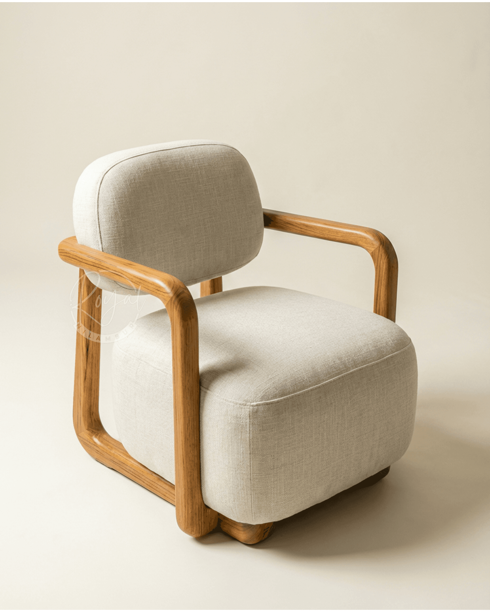 Royal Tharyn Nilambur Teak Wood Armchair
