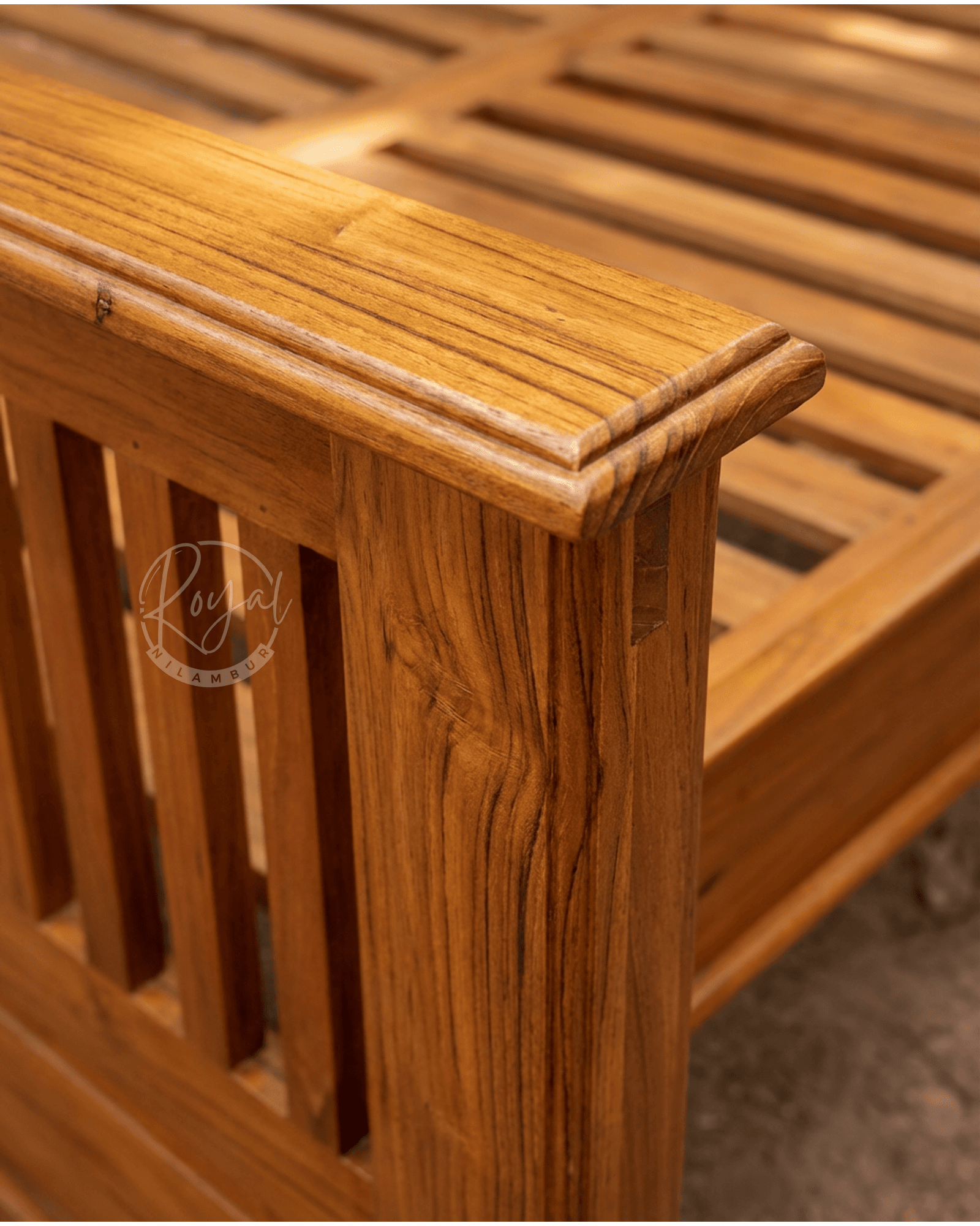 Royal Nidra Nilambur Teak Wood Bed Cot
