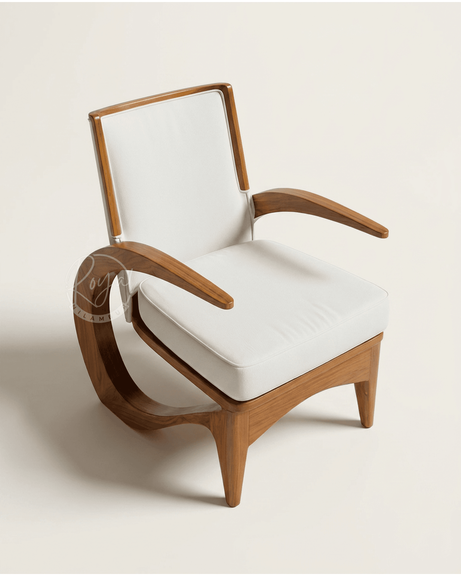 Royal Loryn Nilambur Teak Wood Arm Chair