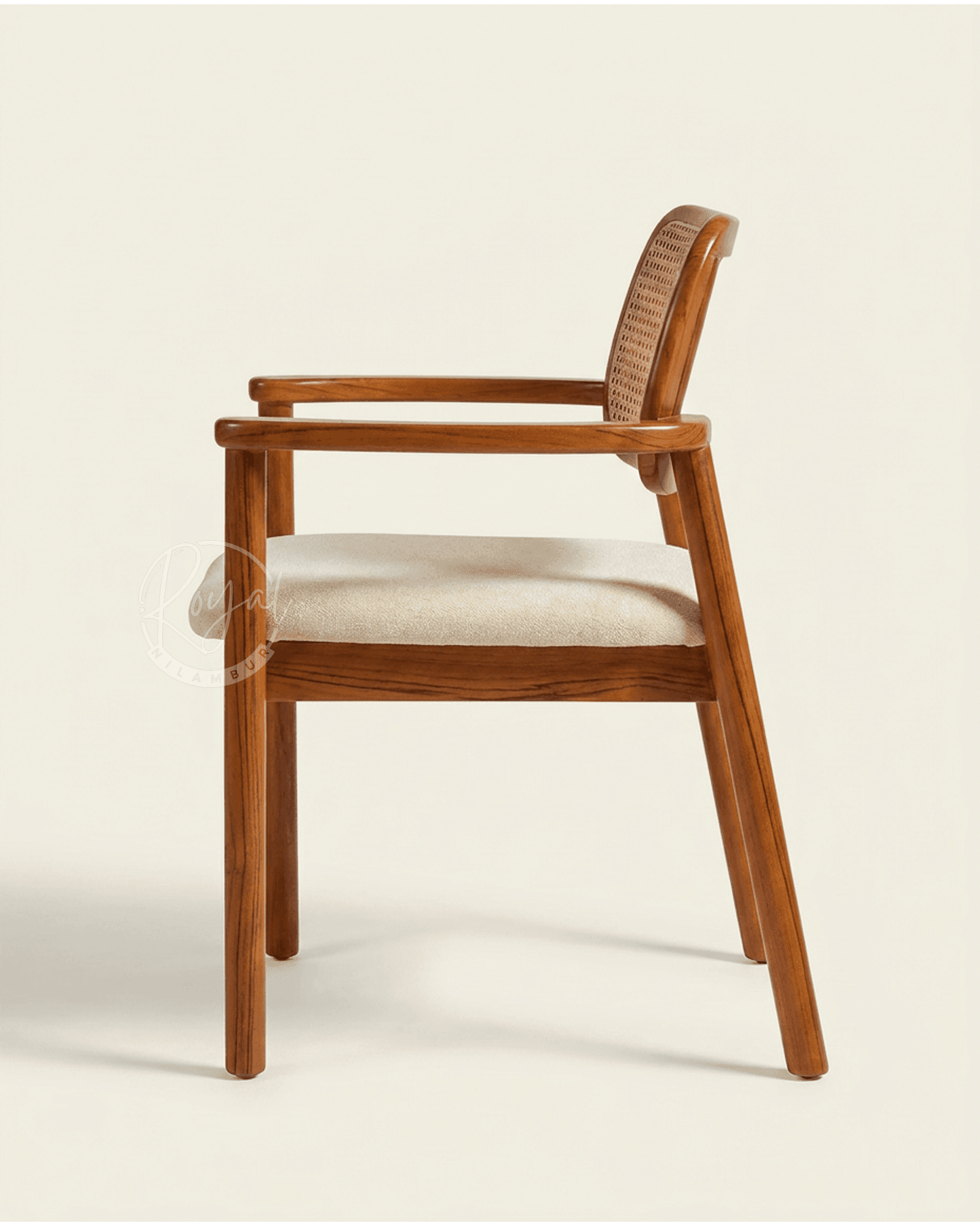 Royal Aarohi Nilambur Teak Wood dining Chair