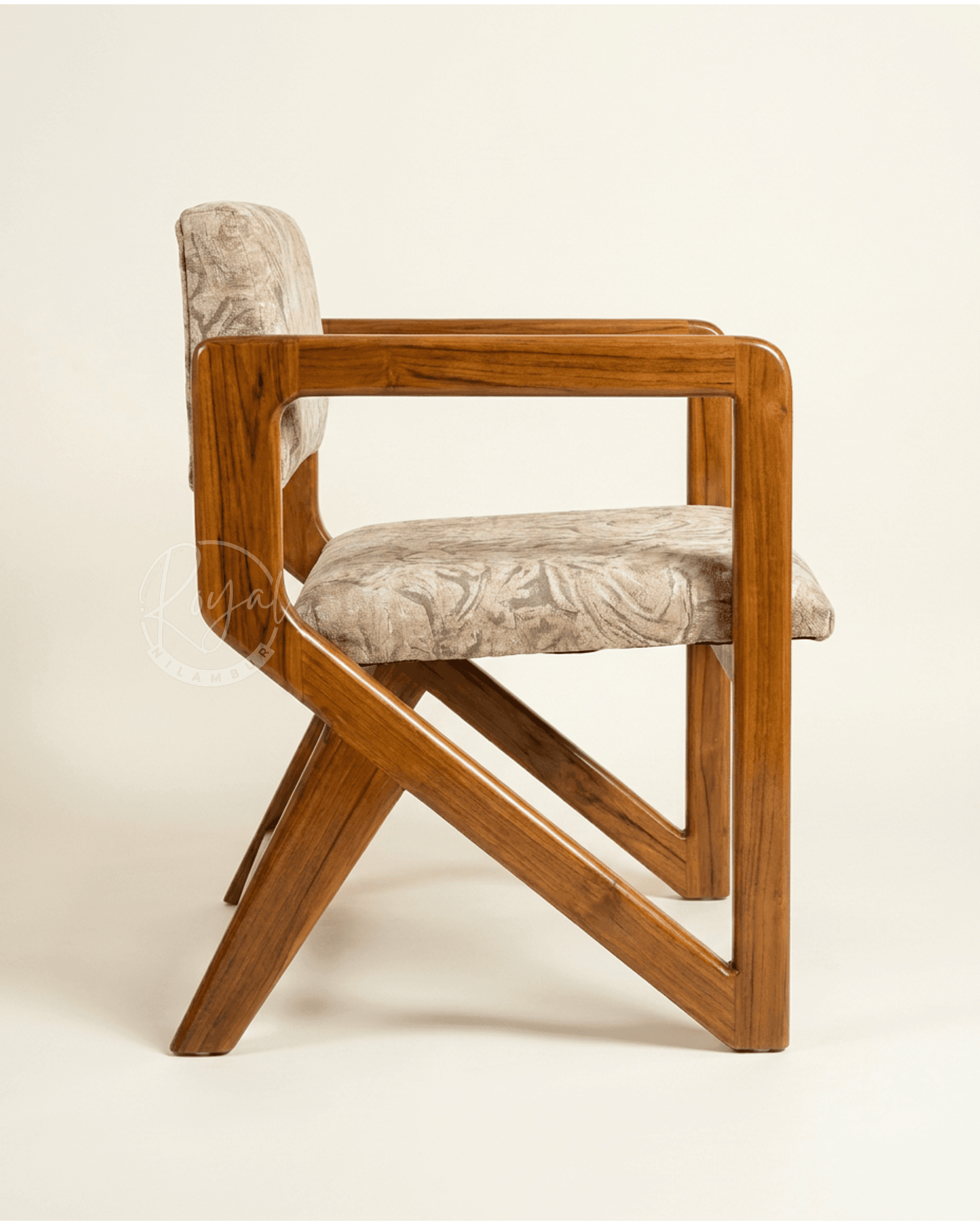 Royal Caelor Nilambur Teak Wood Arm Chair
