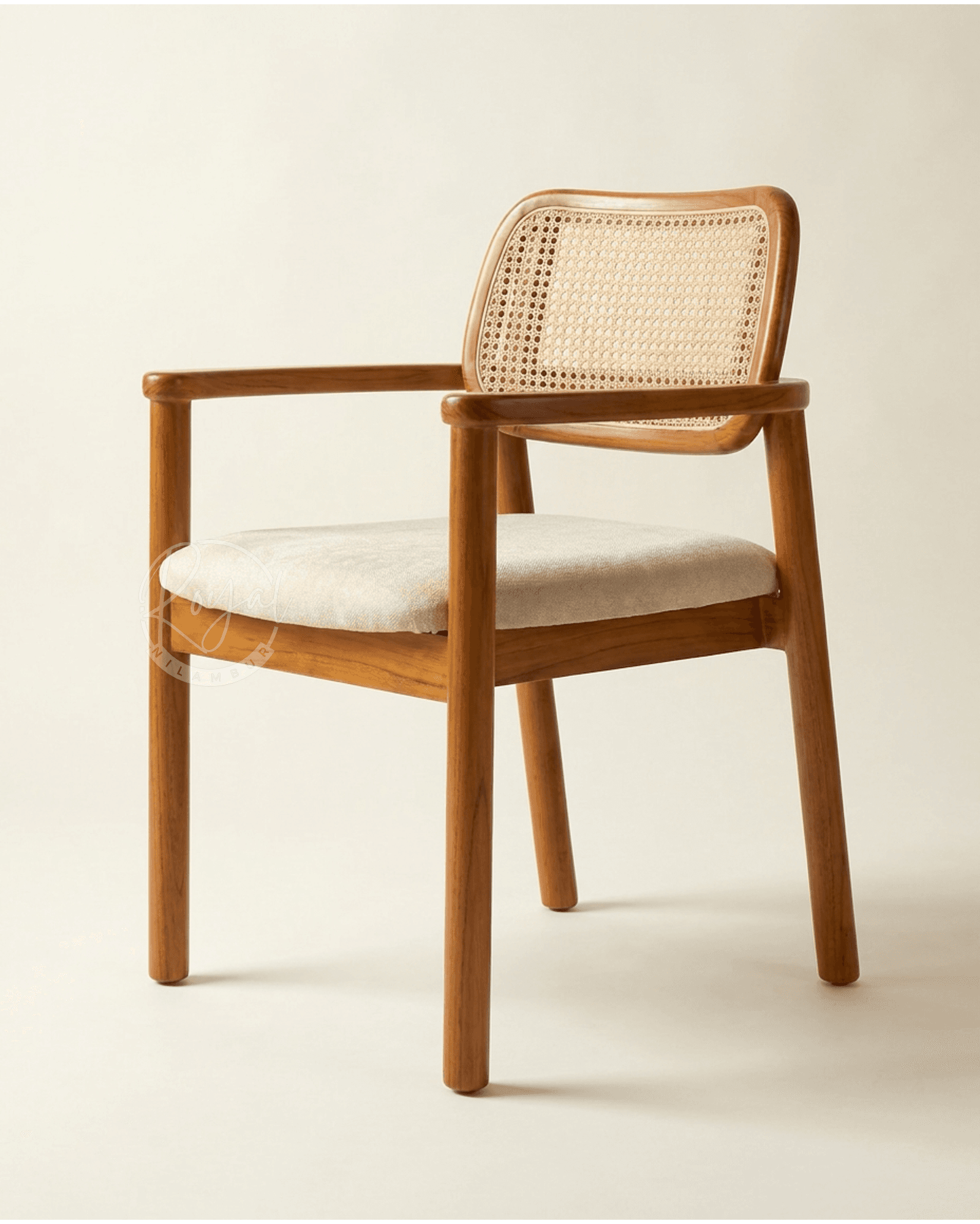 Royal Aarohi Nilambur Teak Wood dining Chair