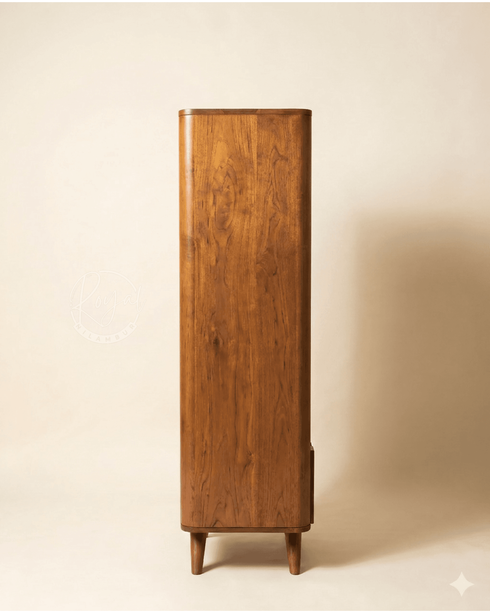 Royal Adhyan Nilambur Teak Wood Bookshelf